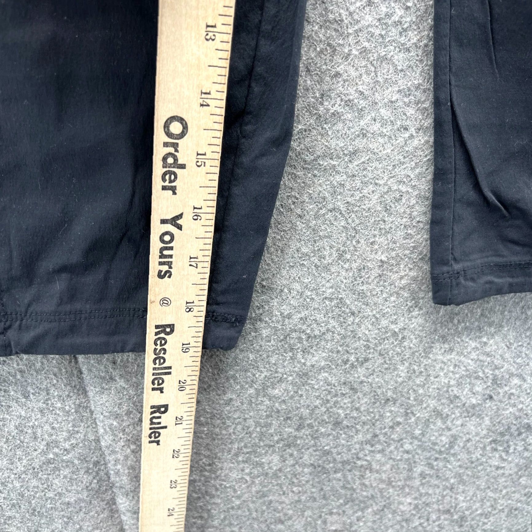 Vintage Columbia Pants Women 4 Black Capri Knit Flat Front Drawstring 19 Inseam Size 27" / US 4 / IT 40 - 6 Thumbnail