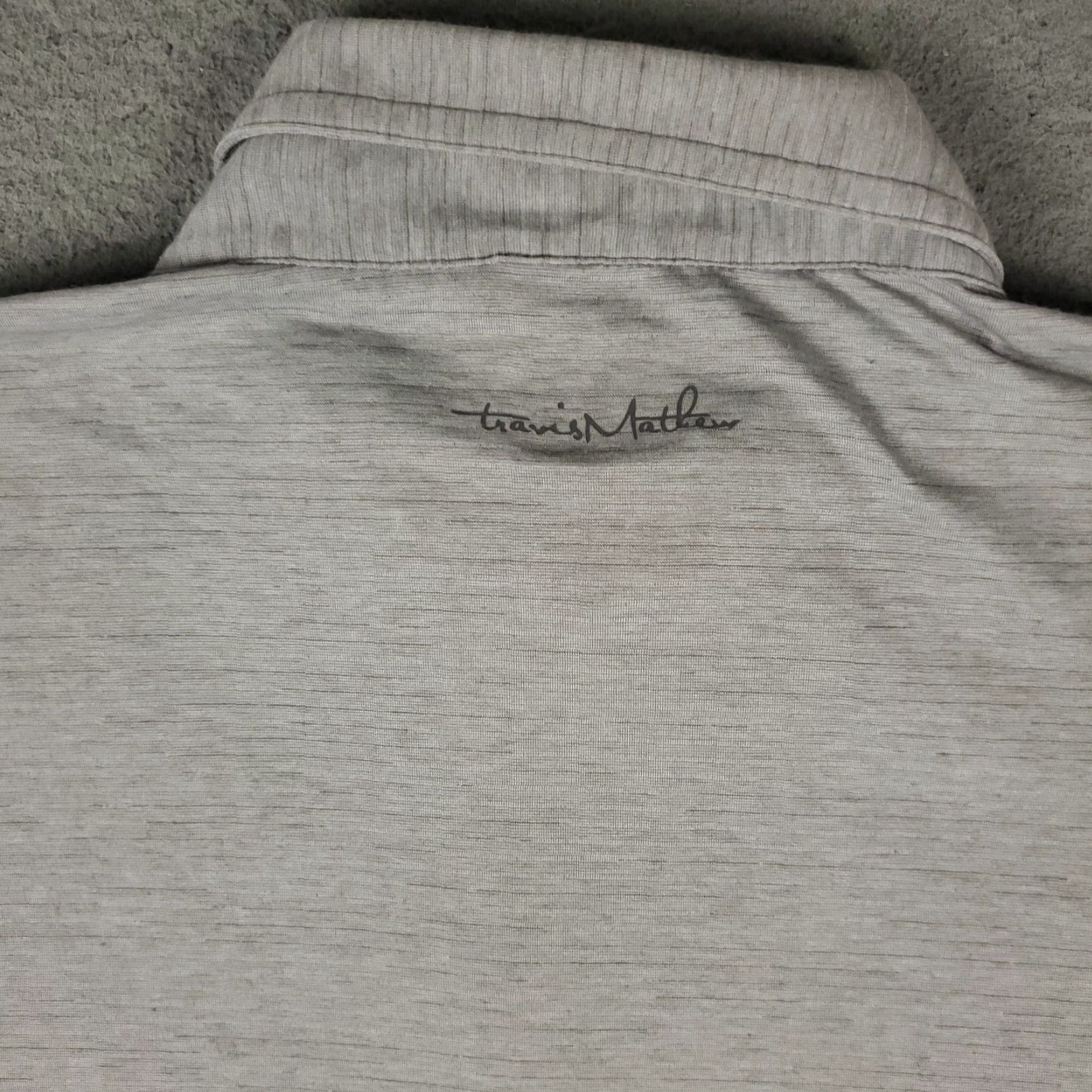 TravisMathew Travis Mathew Polo Shirt Mens L Gray Golf Casual Short Sleeve Shirt Mens Gray Polo Travis Mathew Size US L / EU 52-54 / 3 - 4 Thumbnail
