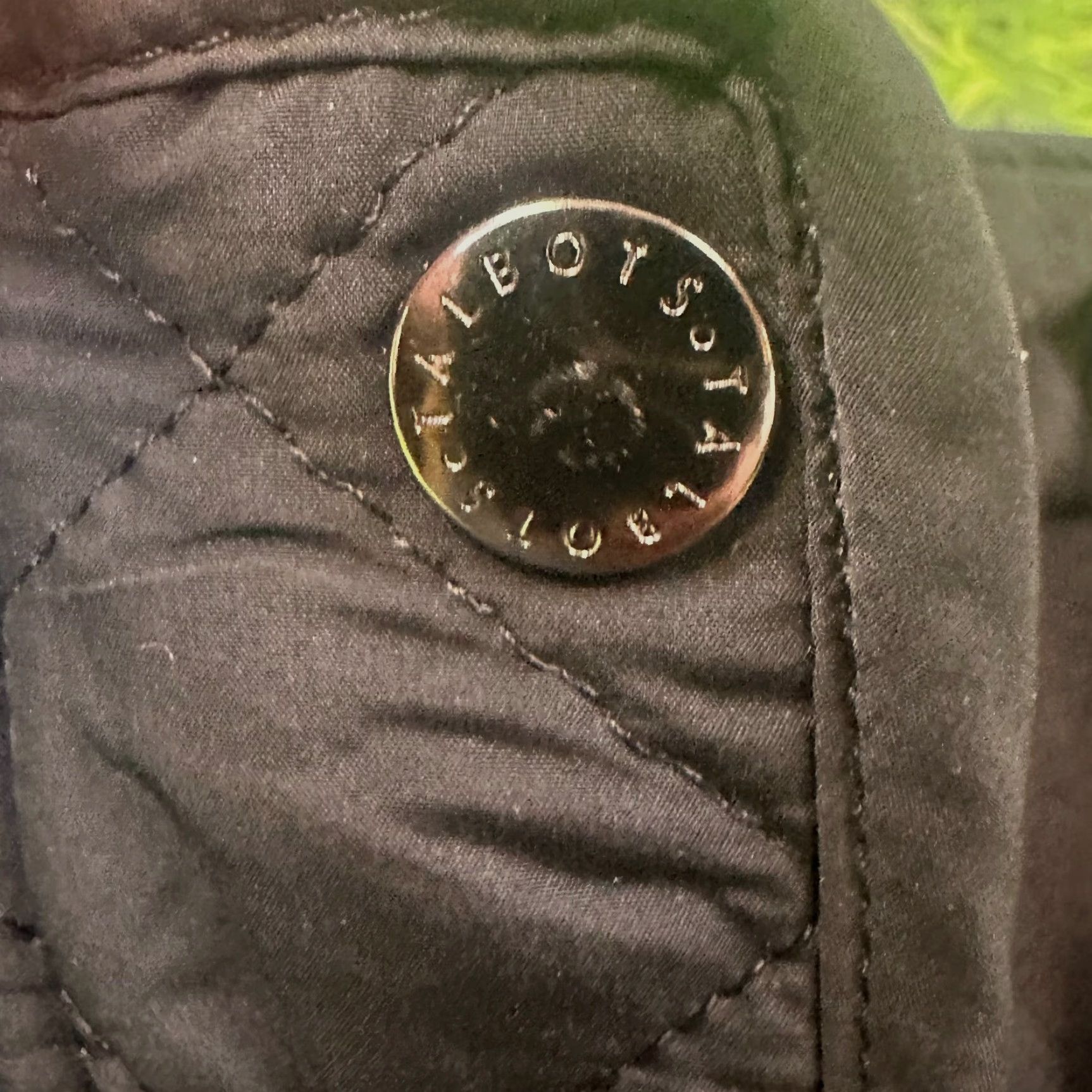 Talbots Talbots Womens Vest Full Zip Button Diamond Puffer Quilted Fleece Interior Argyle Diamond Black Small Regular Size S Size S / US 4 / IT 40 - 4 Thumbnail