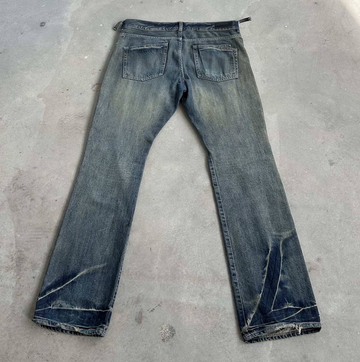 Boycott VINTAGE BOYCOTT WELL WORN FLARED DENIM PANT Size US 32 / EU 48 - 5 Thumbnail