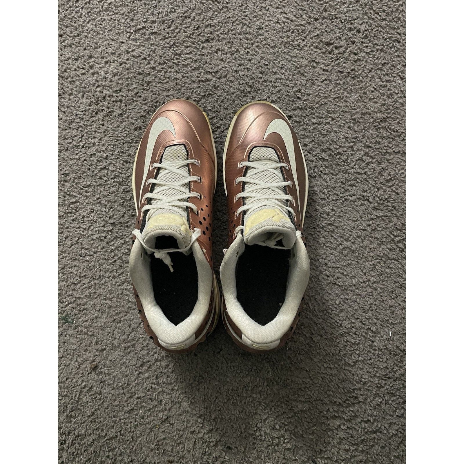 Nike Size 13- Nike KD 7 Elite EYBL Bronze & White 800514-914 Size US 13 / EU 46 - 4 Thumbnail