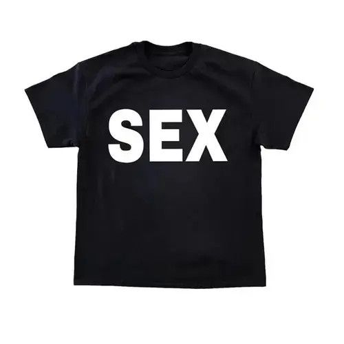 Japanese Brand × Vintage SEX Tee Black Size US XL / EU 56 / 4 - 1 Thumbnail