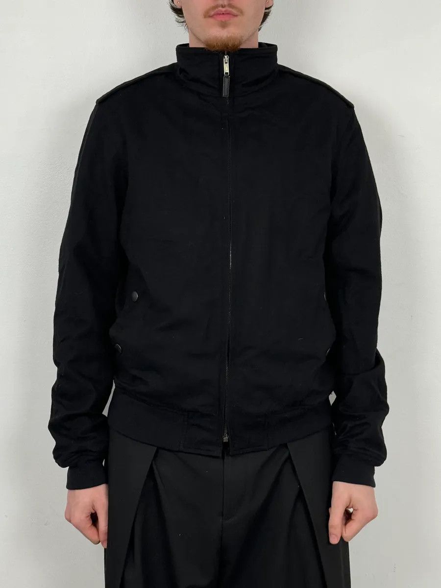 Gucci 2000s Gucci Black Wool Bomber Jacket by Tom Ford Size US M / EU 48-50 / 2 - 2 Thumbnail