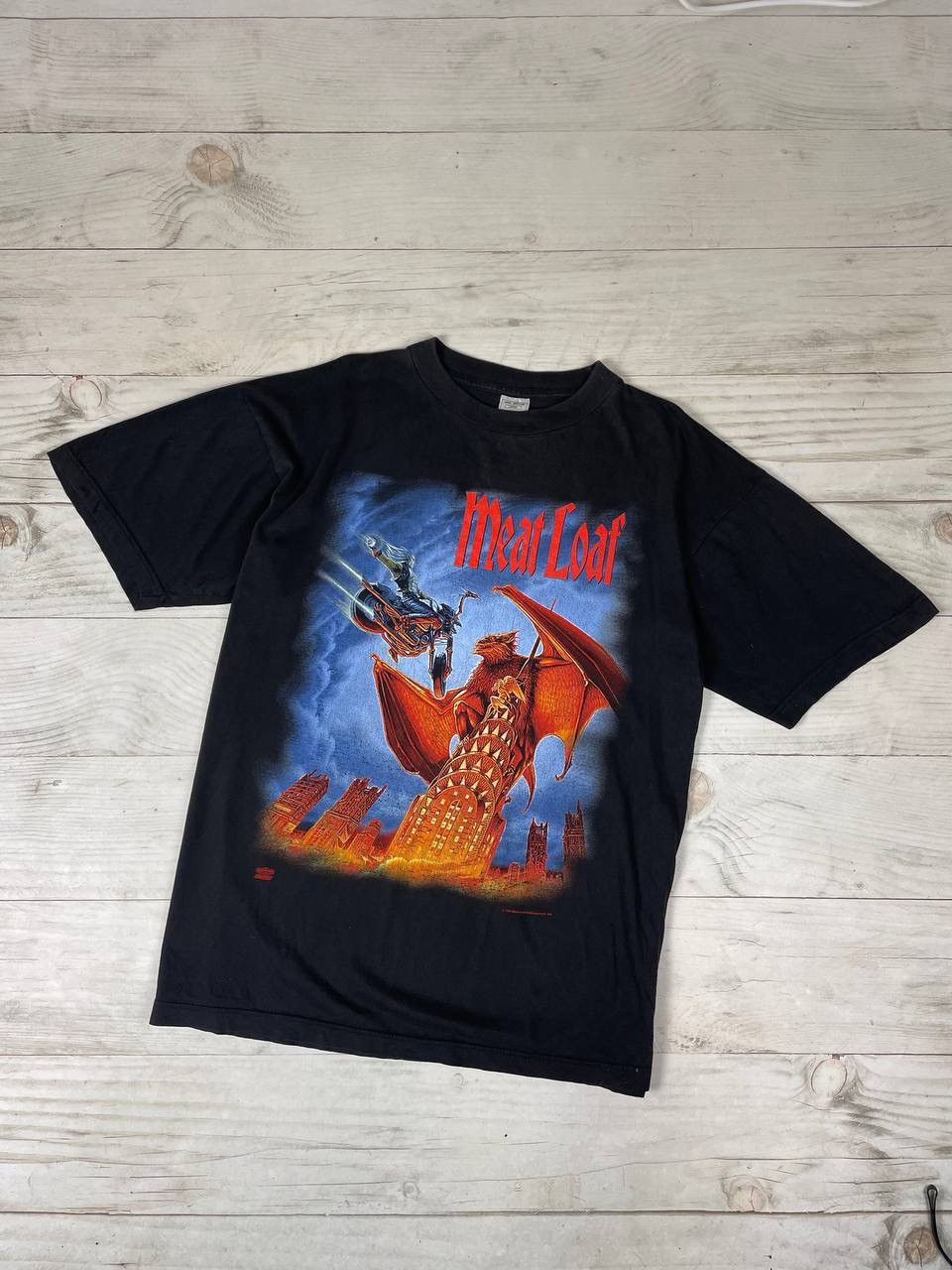 Band Tees Vintage 1994 Meat Loaf T Shirt - Tour Concert Band Tee Size US L / EU 52-54 / 3 - 1 Thumbnail