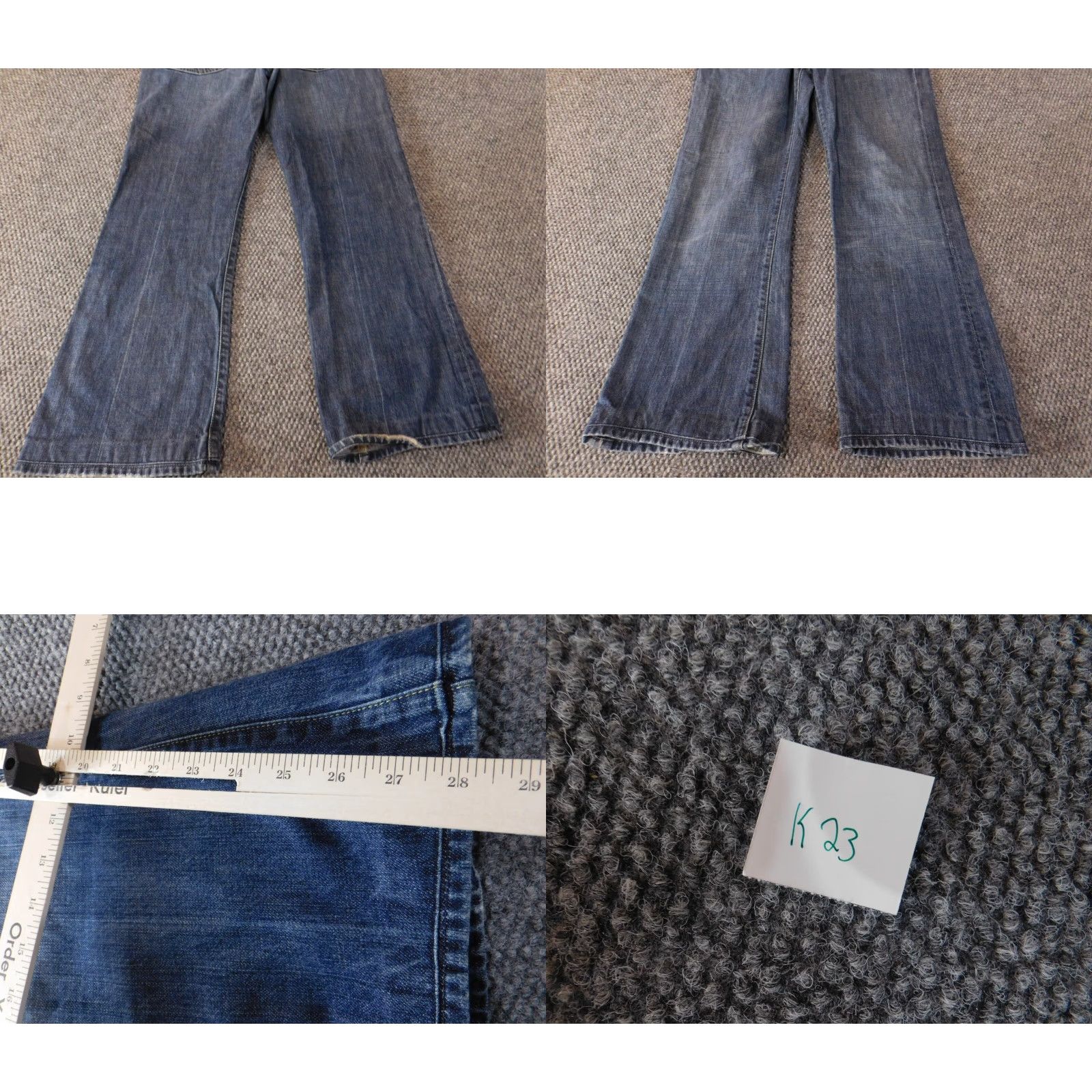 7 For All Mankind 7 For All Mankind Jeans Mens 33x28 Blue Denim Straight Regular Vintage? No (Note: Vintage: No) Size US 33 - 8 Thumbnail