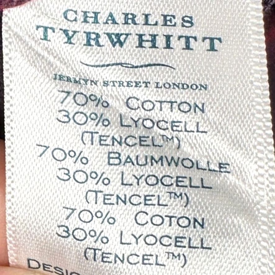 Charles Tyrwhitt Charles Tyrwhitt Shirt Mens S Red Slim Fit Button Up Grid Check Casual EUC Size US S / EU 44-46 / 1 - 5 Thumbnail