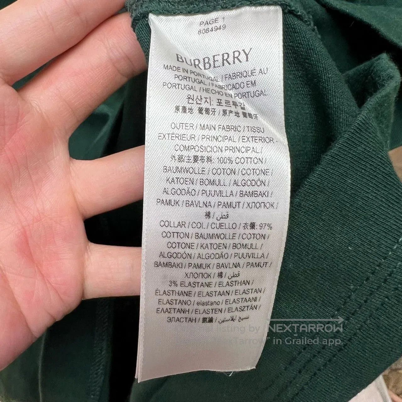 Burberry burberry green equestrian design short sleeve top. Size US XL / EU 56 / 4 - 4 Thumbnail