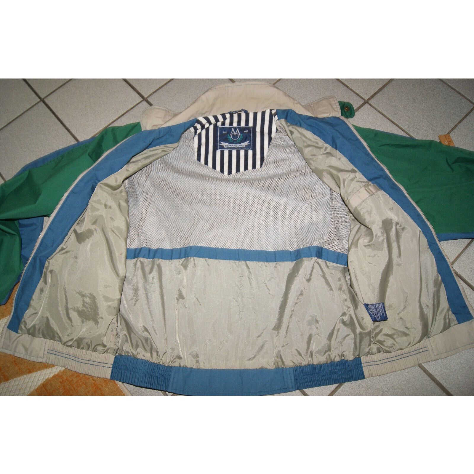 Members Only Vtg 80s 90s Members Only Color Block Mens Large Zip Jacket Size US L / EU 52-54 / 3 - 12 Thumbnail