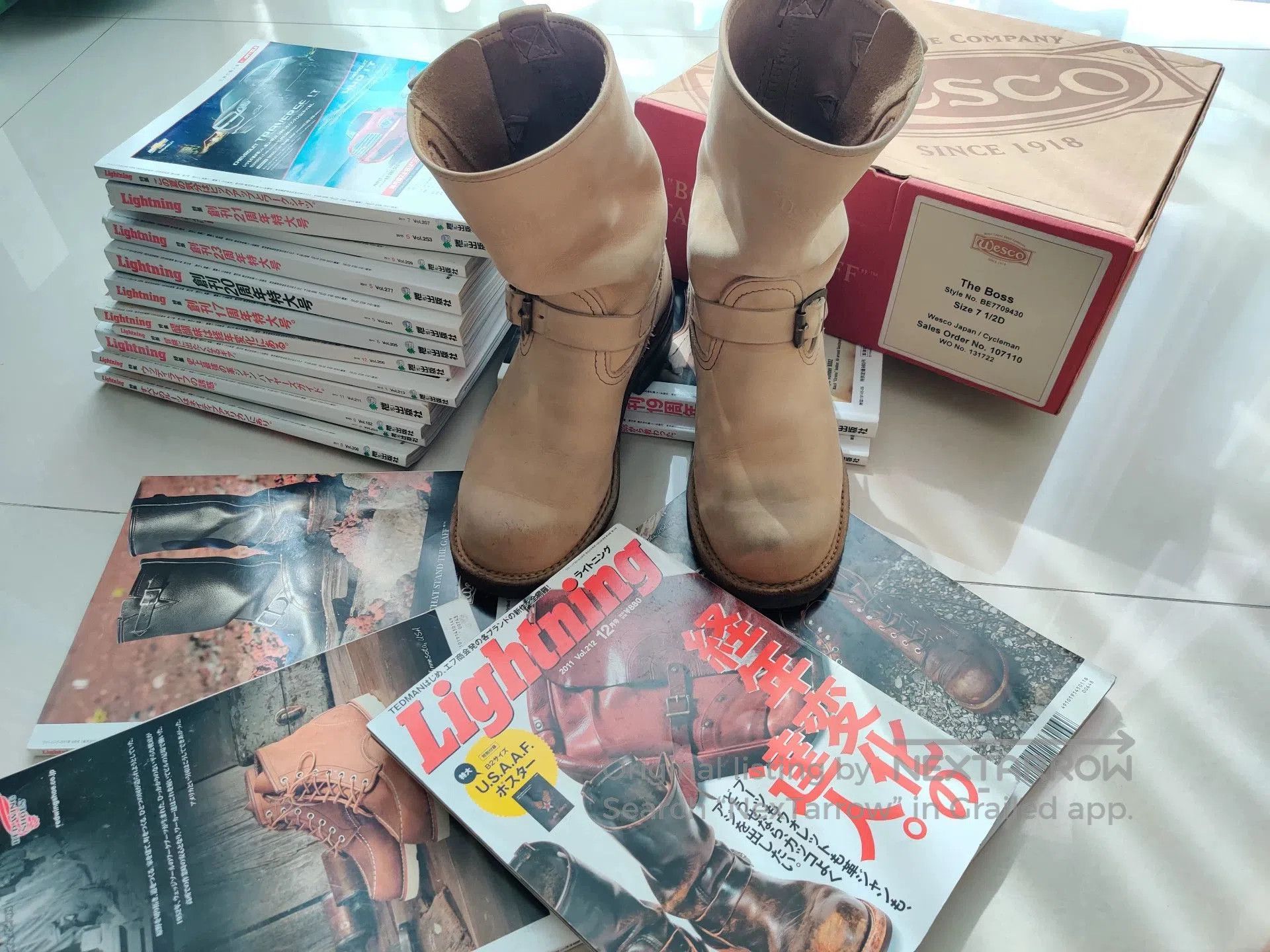 WESCO Wesco Boss Engineer Boots in Natural Color. Size US 7.5 / EU 40-41 - 2 Thumbnail