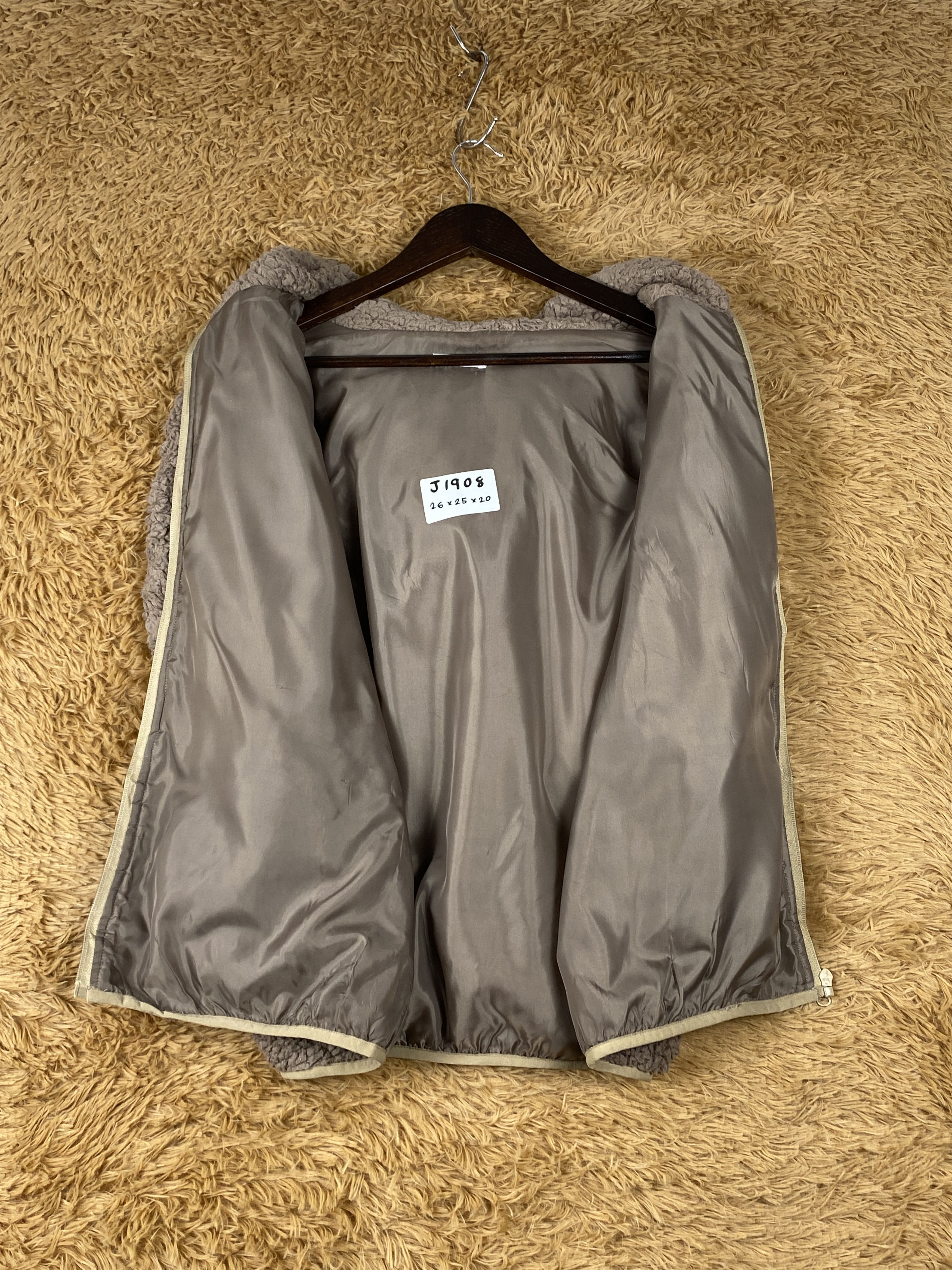 Japanese Brand Vintage Japanese Brand Hoodie Sherpa Jacket J1908 Size US L / EU 52-54 / 3 - 6 Thumbnail