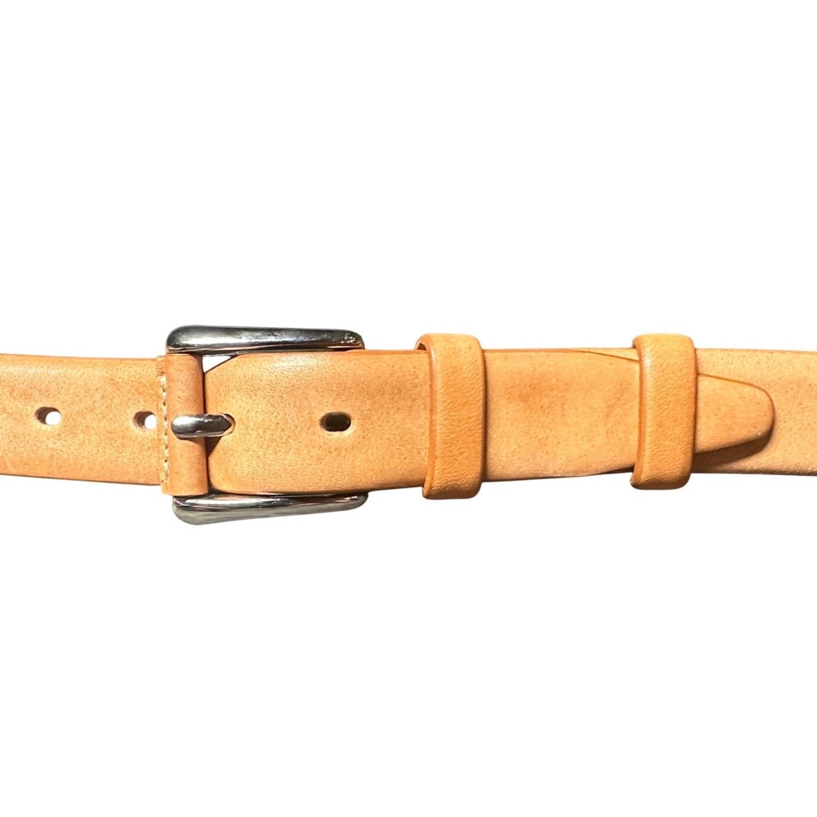 Orvis ORVIS Genuine Leather Bel Silver Buckle Tan Size 44in/110cm Size 44 - 3 Thumbnail