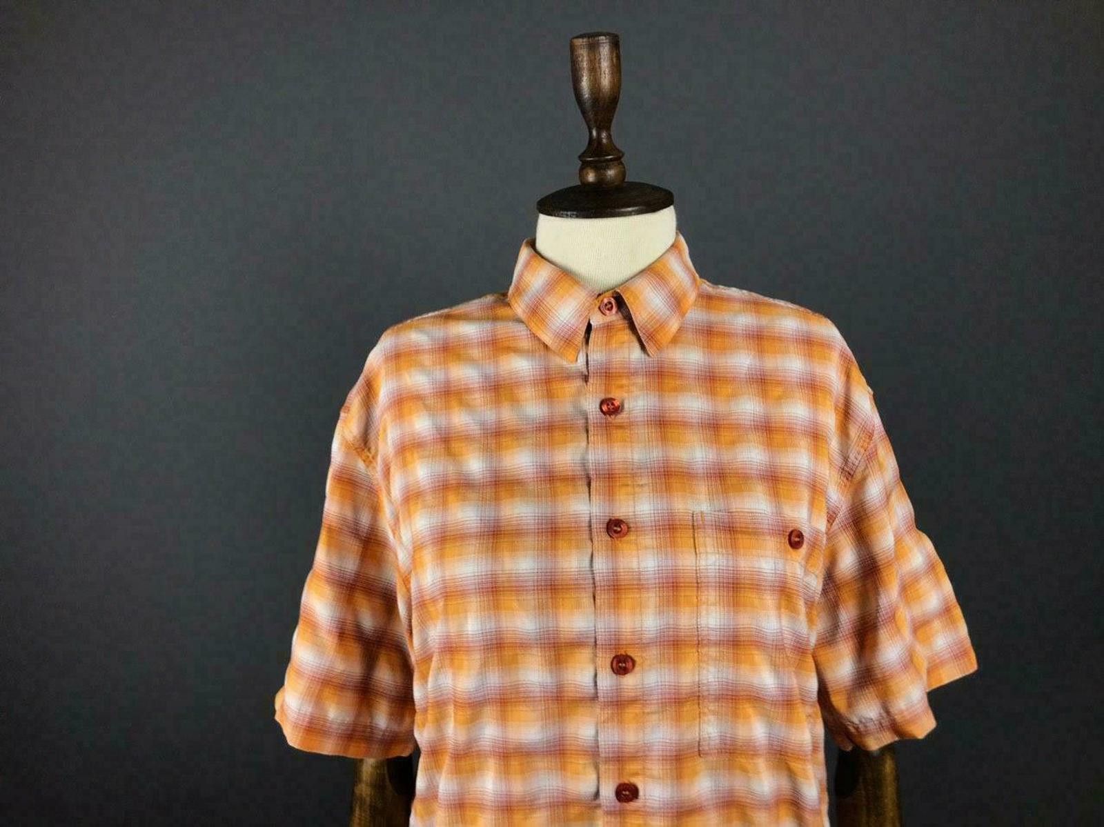 Mammut Mammut Orange Check Short Sleeve Button Up Shirt Size M Size M / US 6-8 / IT 42-44 - 2 Thumbnail