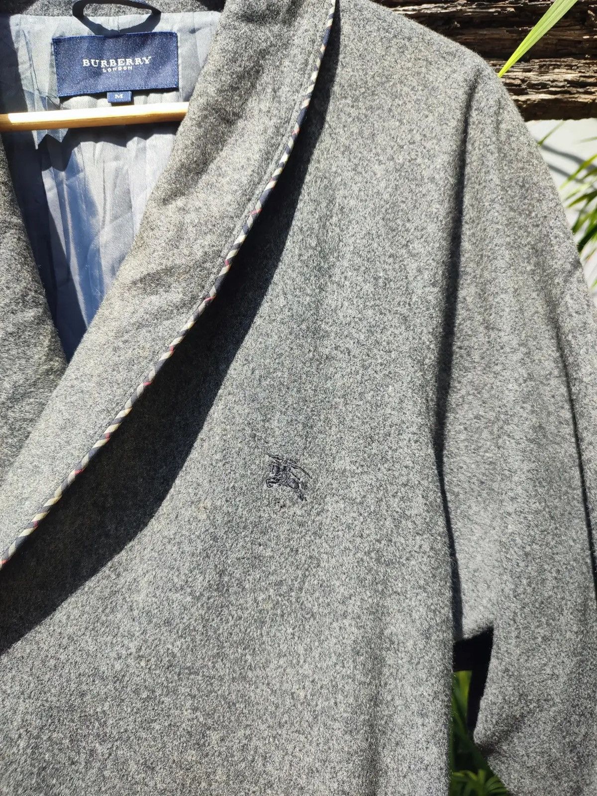 Burberry Burberry London Wool Robe Coat w/ Belt Made in Japan, Size M Size M / US 6-8 / IT 42-44 - 5 Thumbnail