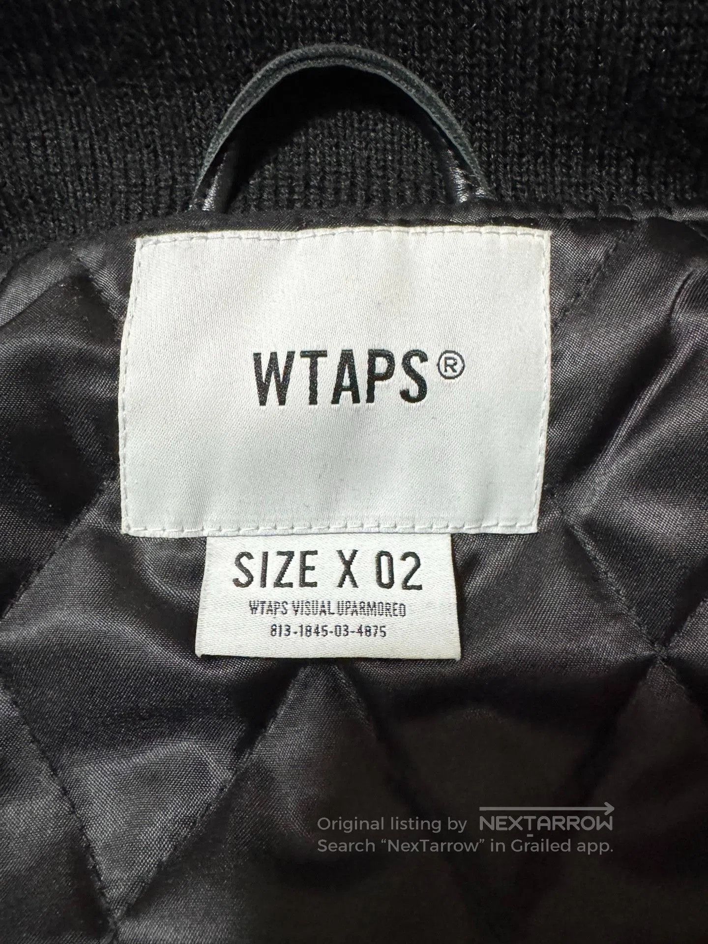 Wtaps WTAPS 22AW Leather Sleeve Baseball Jacket. Size US M / EU 48-50 / 2 - 4 Thumbnail