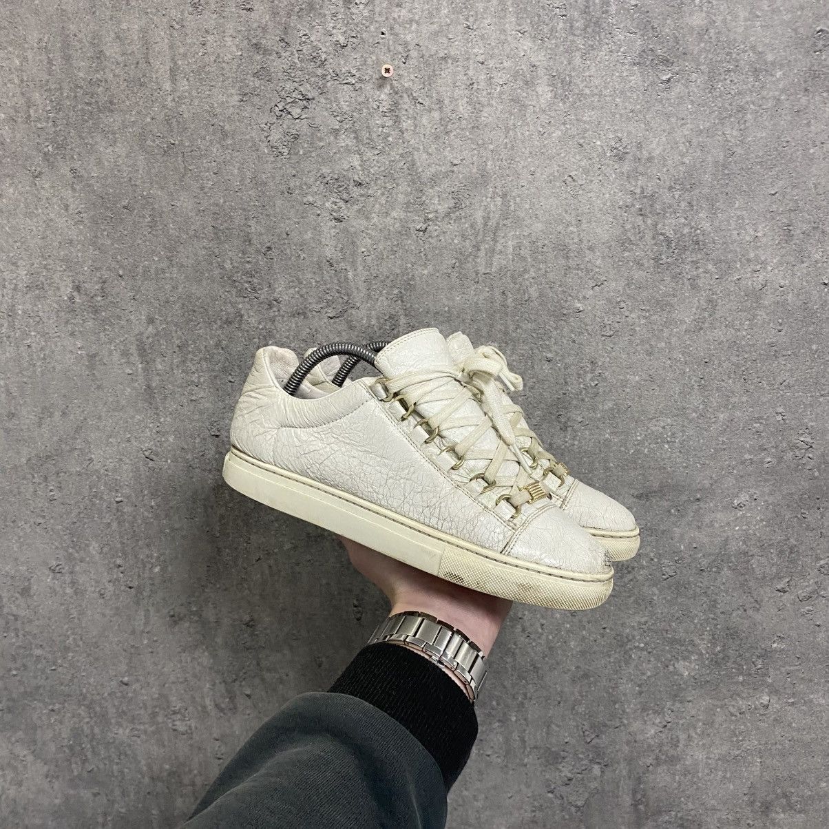 Balenciaga Balenciaga Arena Low Top Sneakers White Size US 5 / EU 37 - 3 Thumbnail