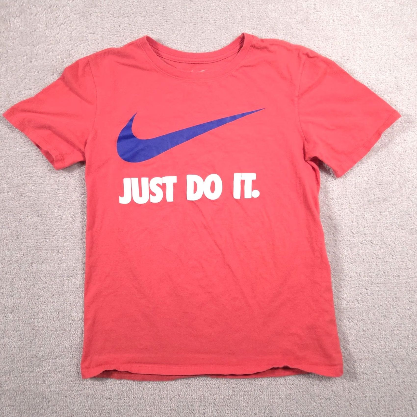 Nike Nike Just Do It Shirt Mens S Red Swoosh Graphic Tee Athletic Crewneck Size US S / EU 44-46 / 1 - 2 Thumbnail