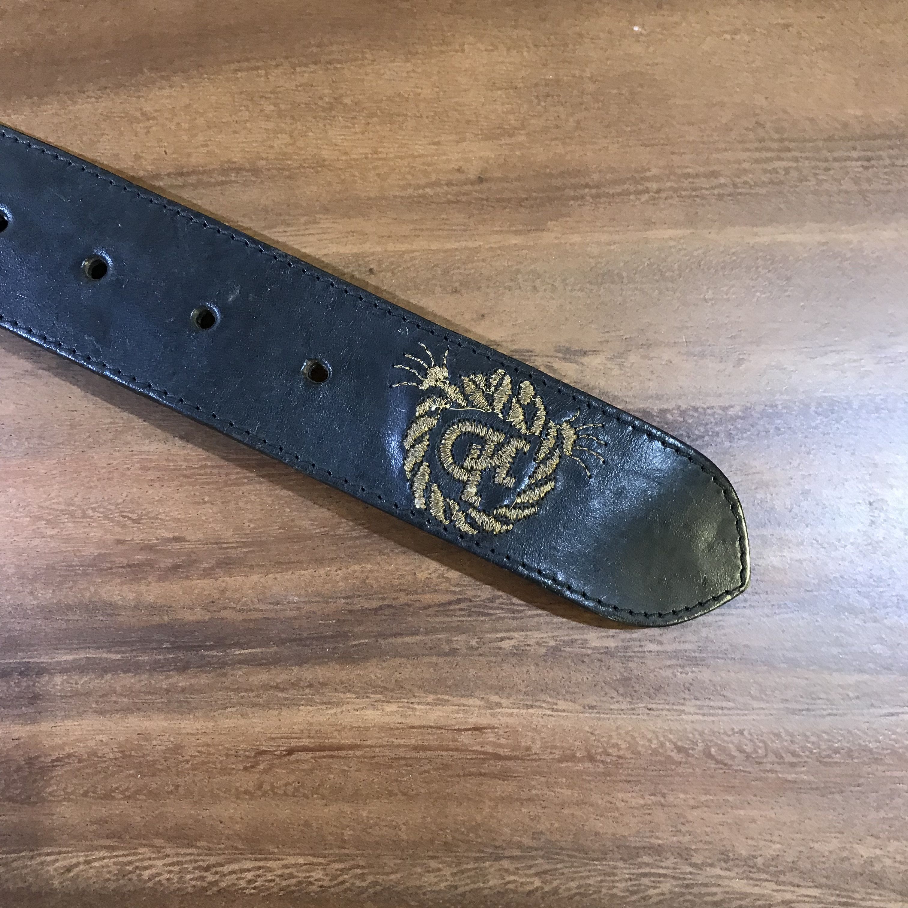 Vintage Vintage Roccobarocco Italian Belt black bohemian leather Size ONE SIZE - 4 Thumbnail