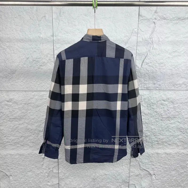 Burberry Burberry Blue Cotton Long Sleeve Shirt. Size US S / EU 44-46 / 1 - 2 Thumbnail