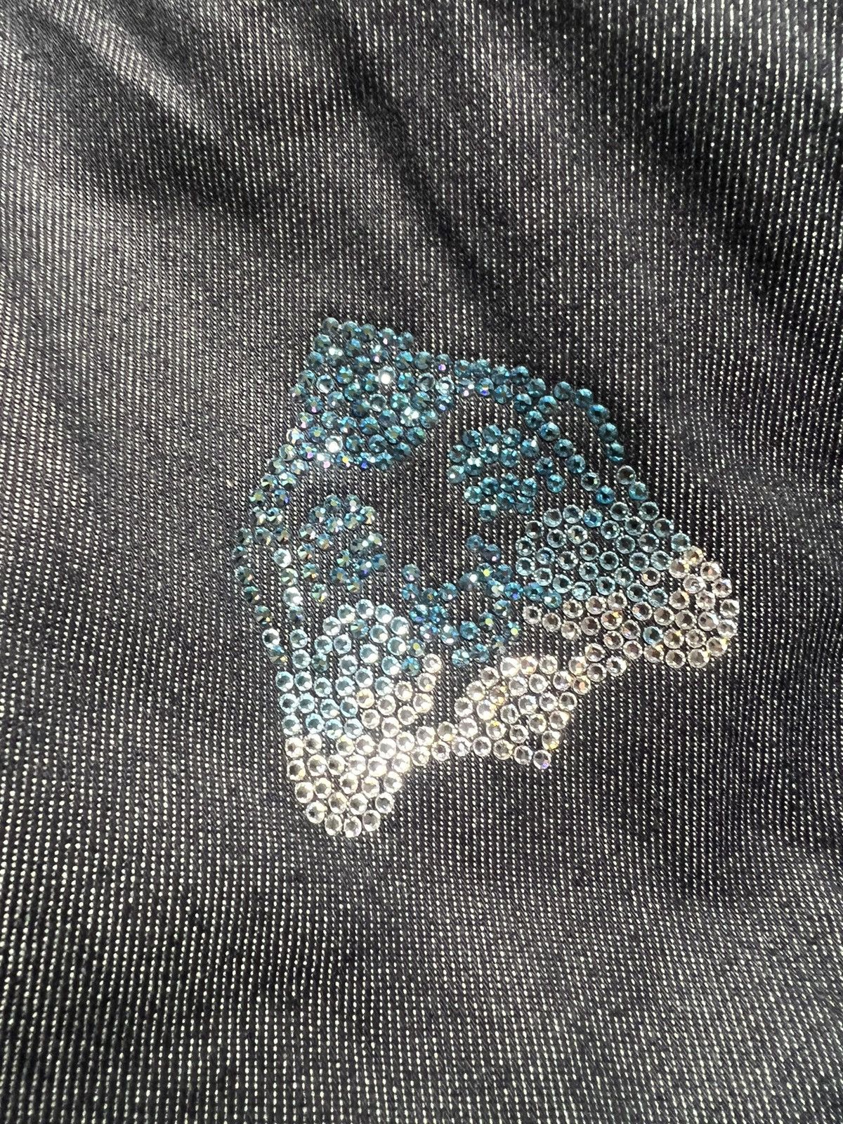 Evisu Evisu Raw Denim Indigo Swarovski Logo & Seagull Overshirt Size US L / EU 52-54 / 3 - 4 Thumbnail