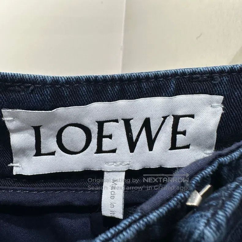 Loewe Loewe Ruffled Belted Denim Tapered Pants Size 42" / US 20 - 3 Thumbnail