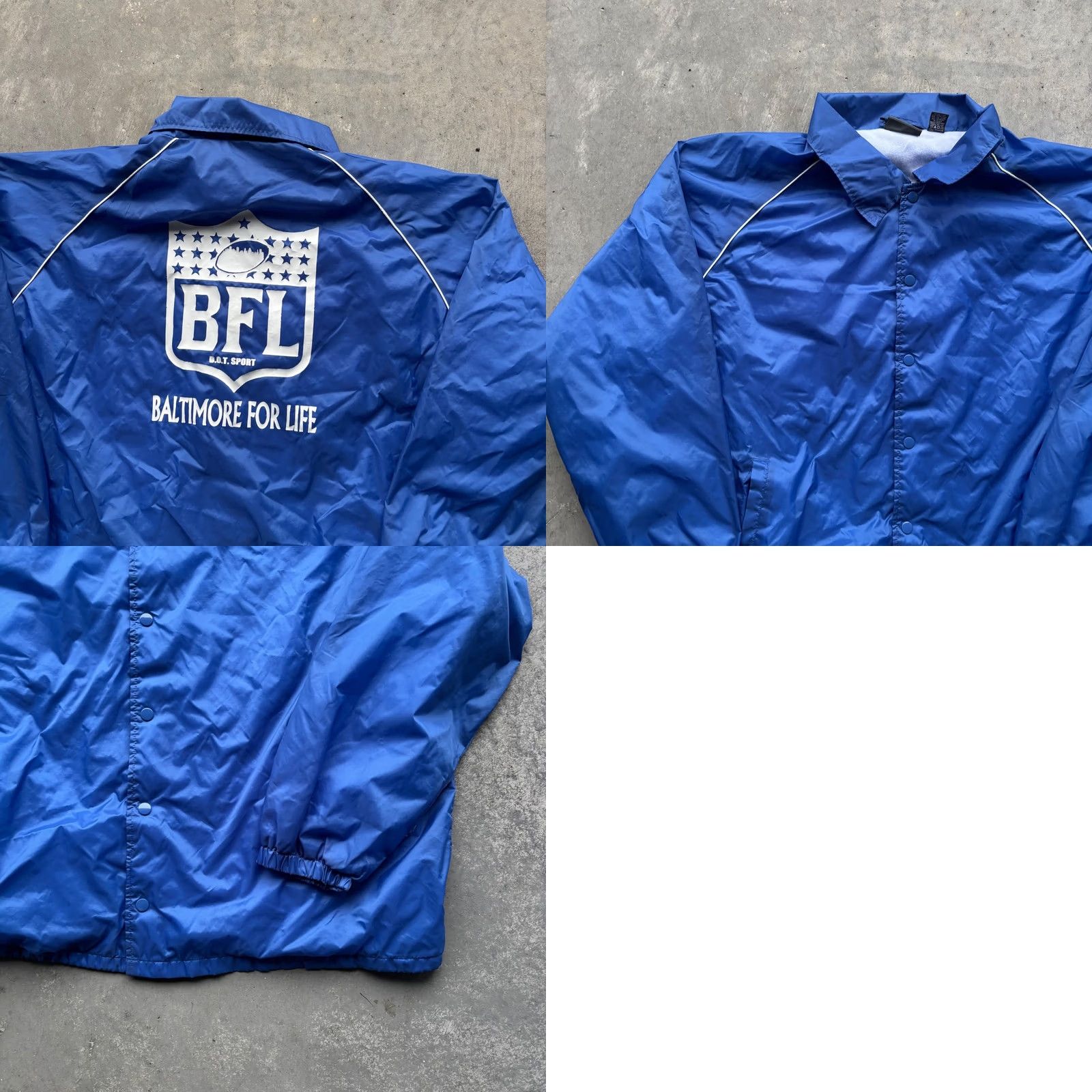 Alife D.O.T. Sport Baltimore For Life BFL Coaches Jacket Blue Mens 3XL Windbreaker Size US XXL / EU 58 / 5 - 8 Thumbnail