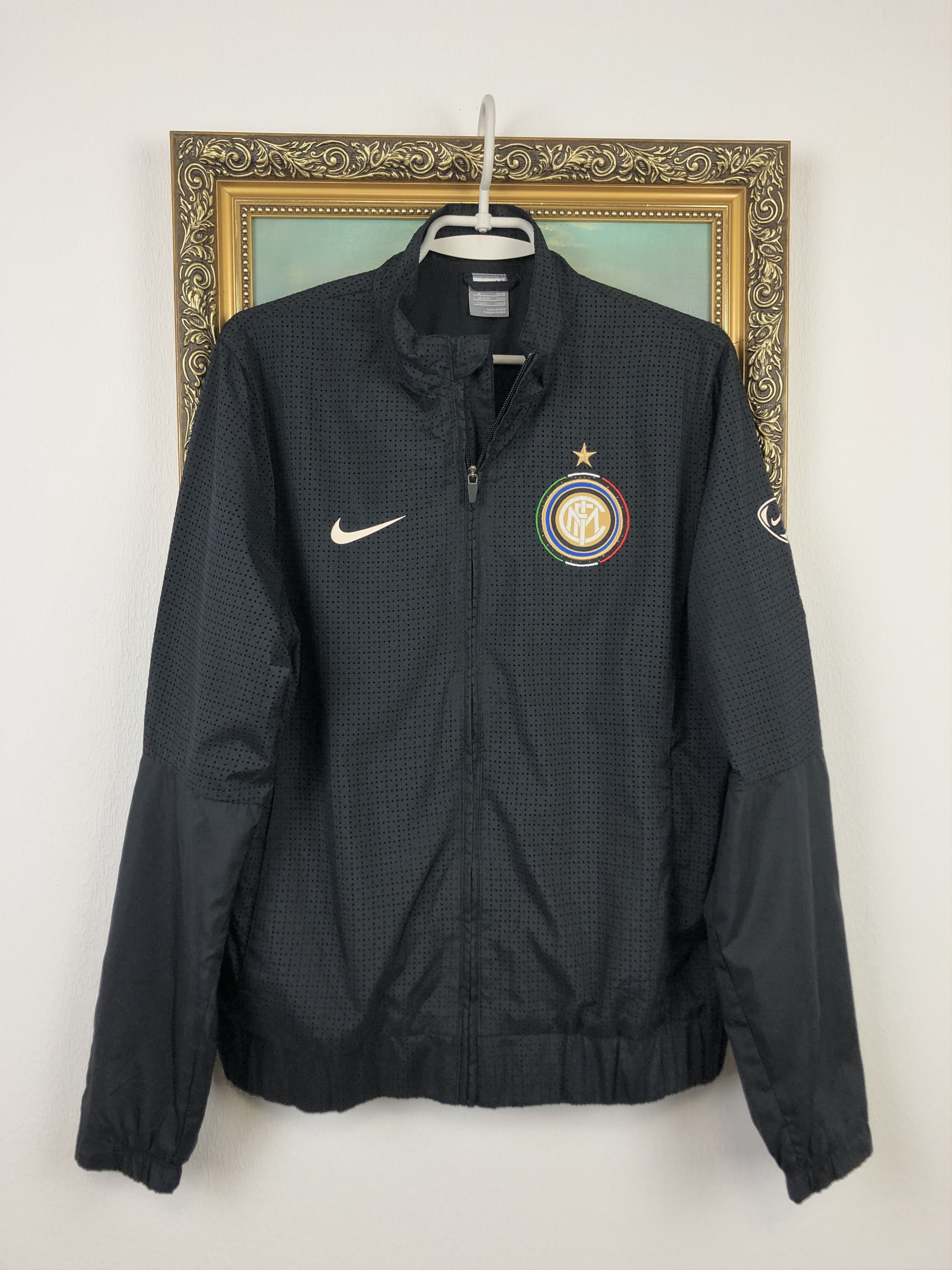 MEN'S NIKE FC INTER hot MILAN INTERNAZIONALE JACKET TRAINING SOCCER FOOTBALL SIZE M