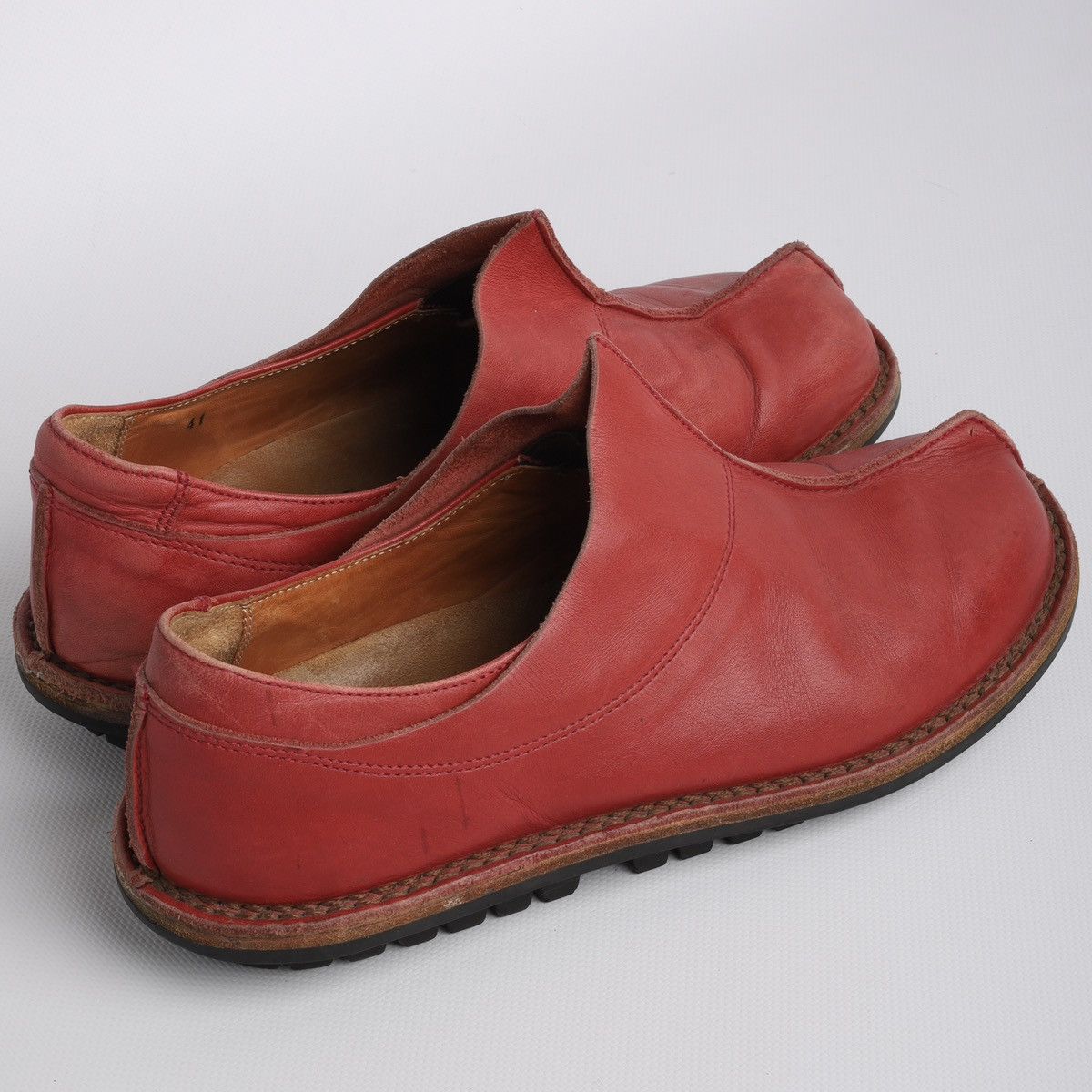 Trippen Trippen Leather Red Shoes Avantgarde Low Size US 11 / IT 41 - 7 Thumbnail