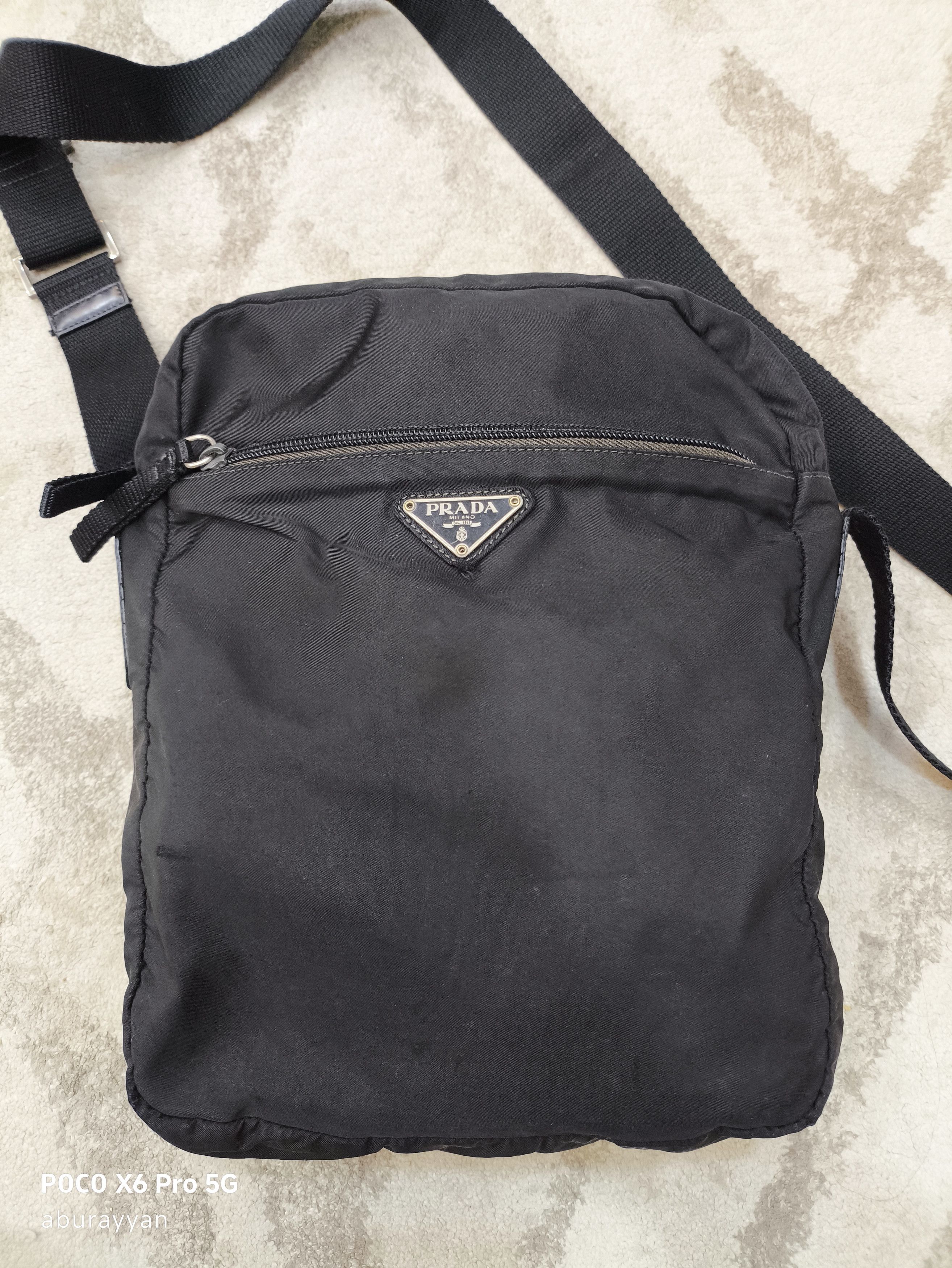 Prada Prada Tessuto Nylon Black Crossbody Sling Bag Size ONE SIZE - 2 Thumbnail