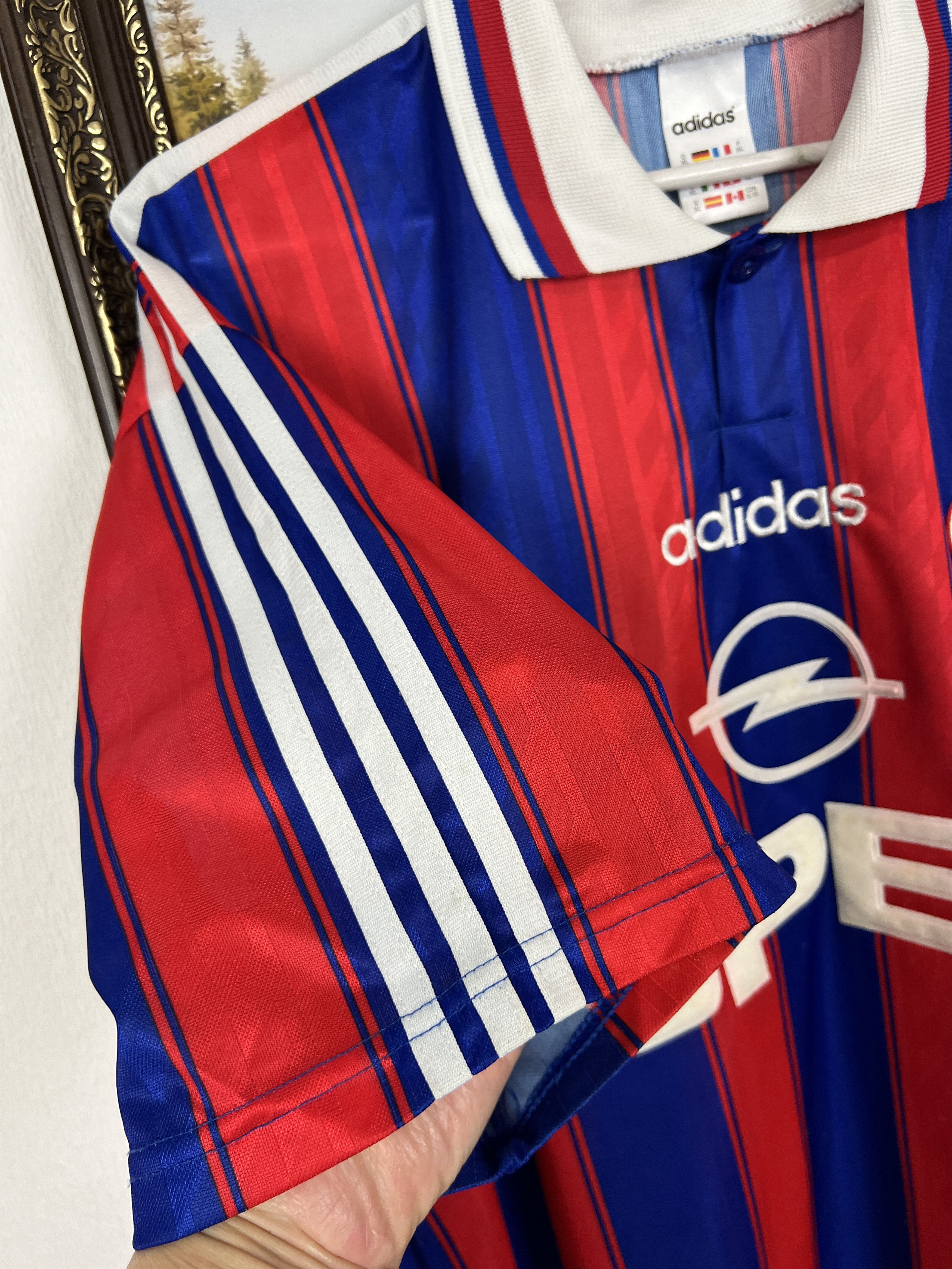 Adidas Bayern Munich Home football shirt 1995 #7 Scholl Adidas Size US XL / EU 56 / 4 - 6 Thumbnail