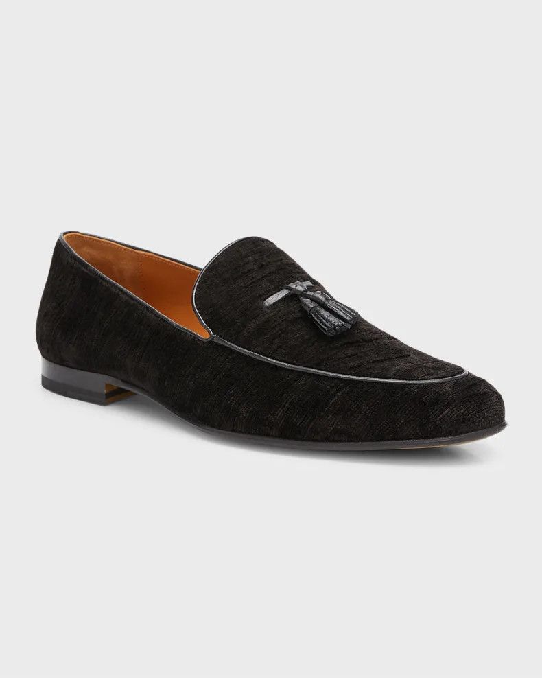 Tom Ford o1loc1c0824 Velvet Tassel Loafers in Black Size US 11 / EU 44 - 4 Thumbnail