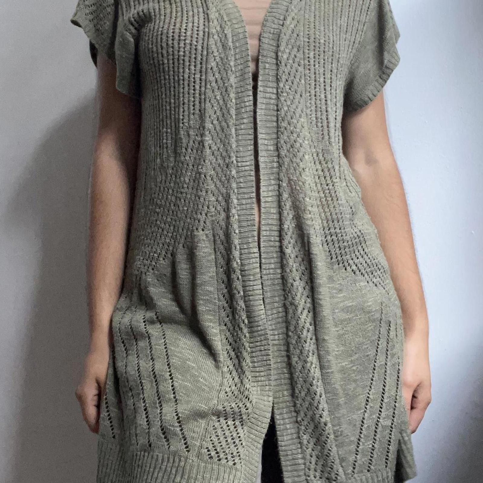 Other Green knit cardigan #cardigan Size ONE SIZE - 4 Thumbnail