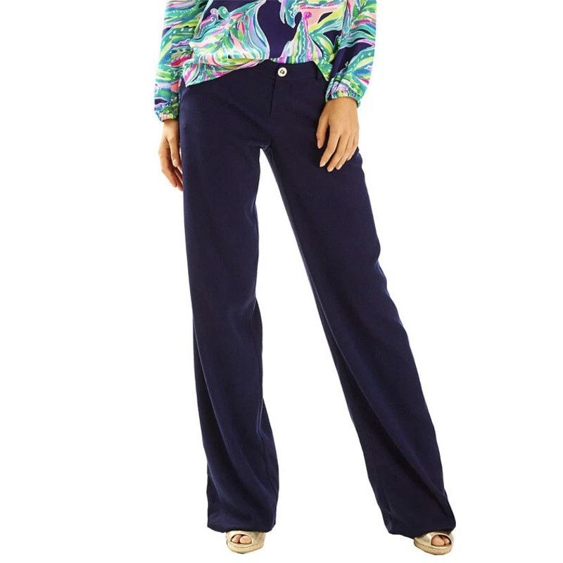 Lilly Pulitzer Lilly Pulitzer Blue Pants | Size 2 Size 26" / US 2 / IT 38 - 4 Thumbnail