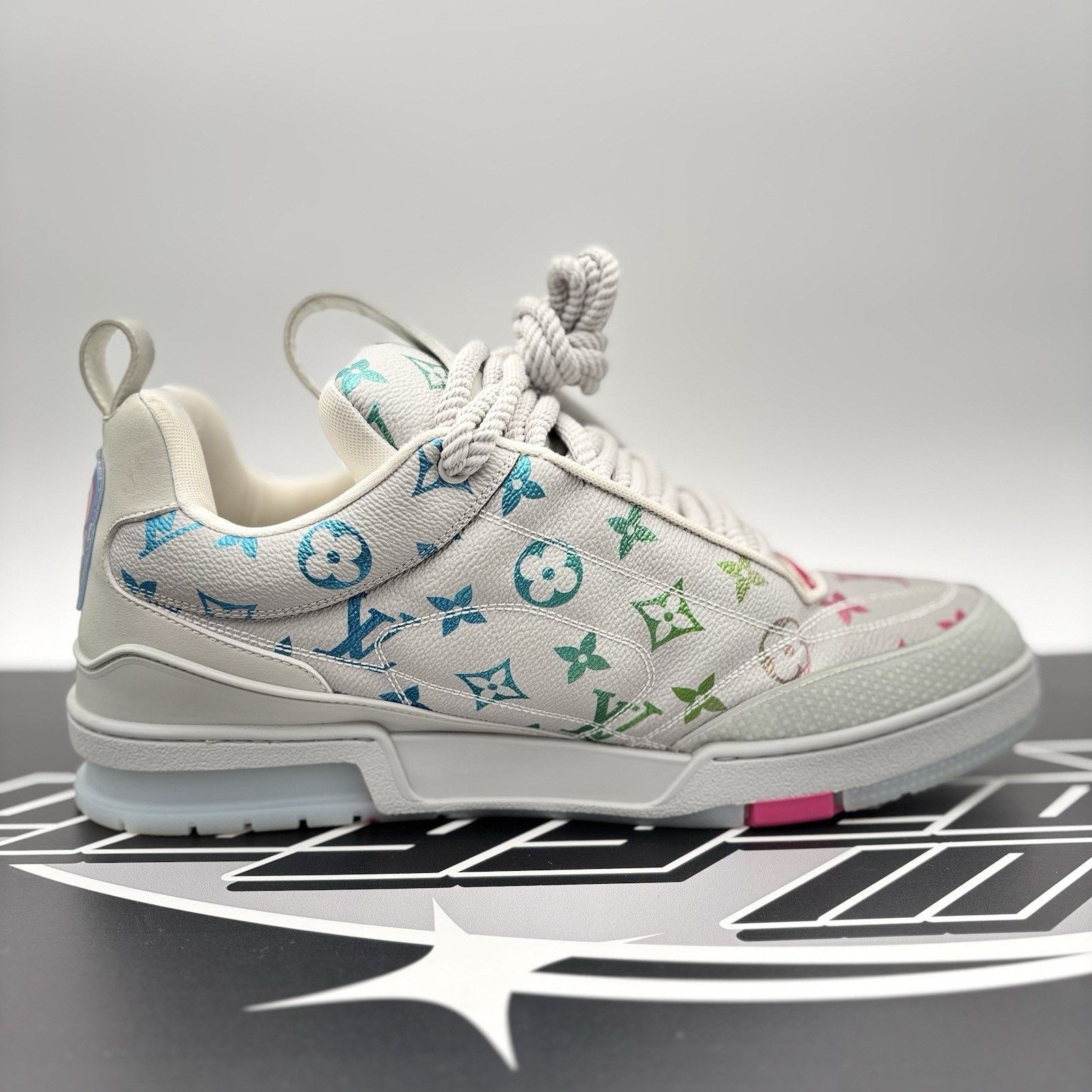 Louis Vuitton Louis Vuitton Skate ' Grey Monogram Multicolor' | GREAT! Size US 12.5 / EU 45-46 - 13 Thumbnail