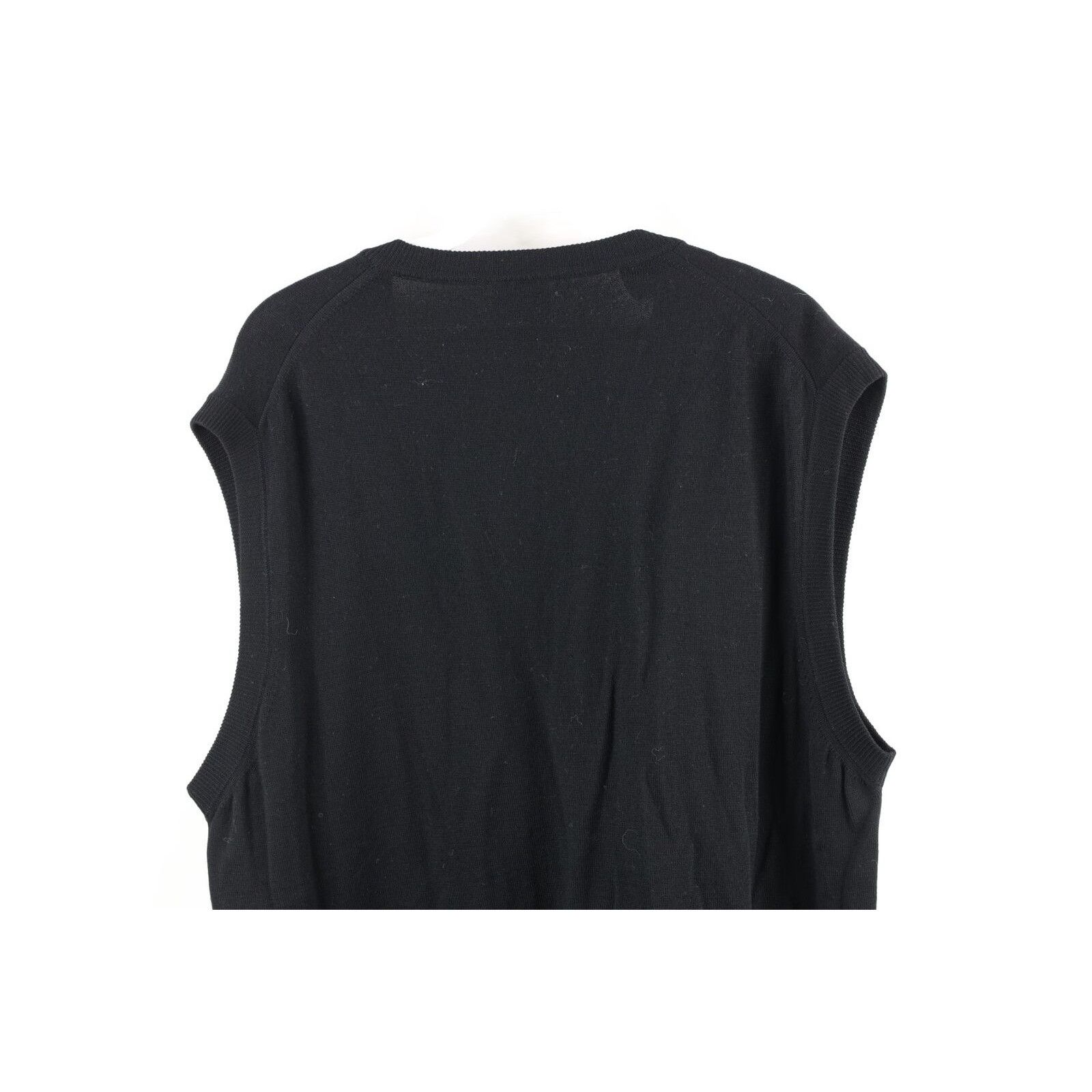 Vintage Vintage 90s Streetwear Blank Wool Knit V-Neck Sweater Vest Size US XL / EU 56 / 4 - 6 Thumbnail