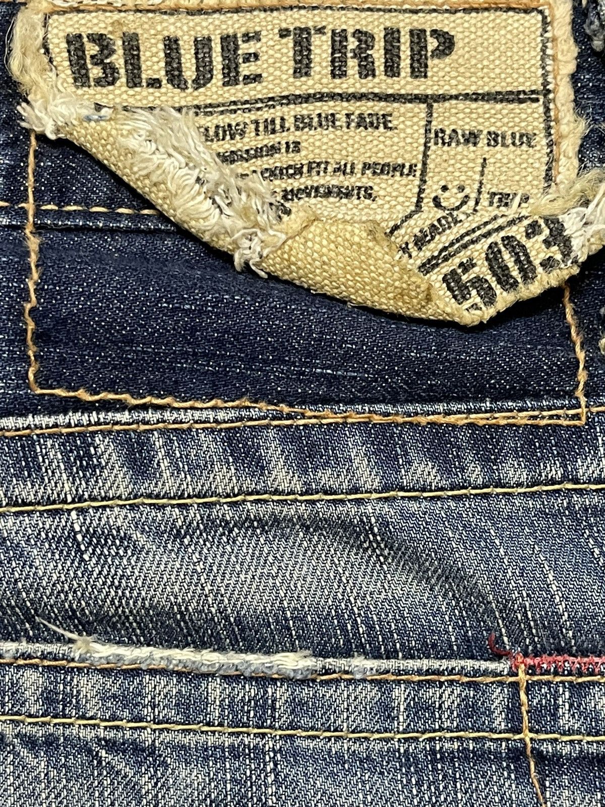 Edwin Vintage Edwin 503 Mud Faded Wash Distress Flare Jeans Size US 29 - 9 Thumbnail