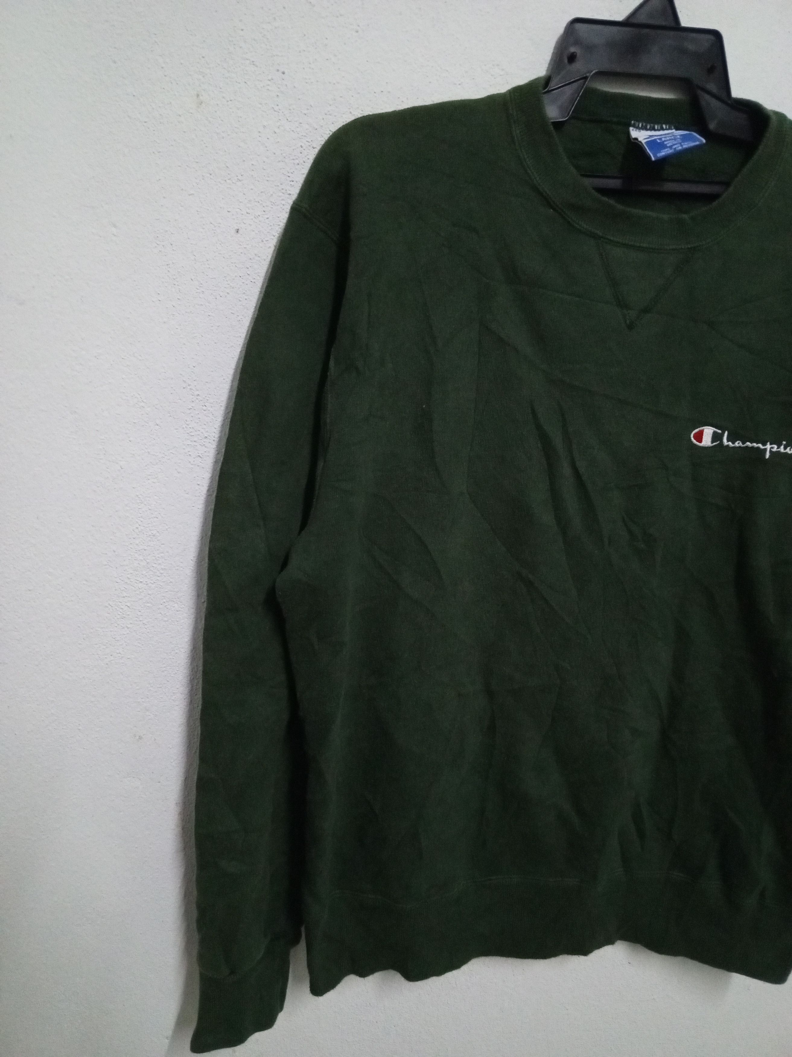 Champion { 90s vintage} champion green sweatshirt Size US XL / EU 56 / 4 - 2 Thumbnail