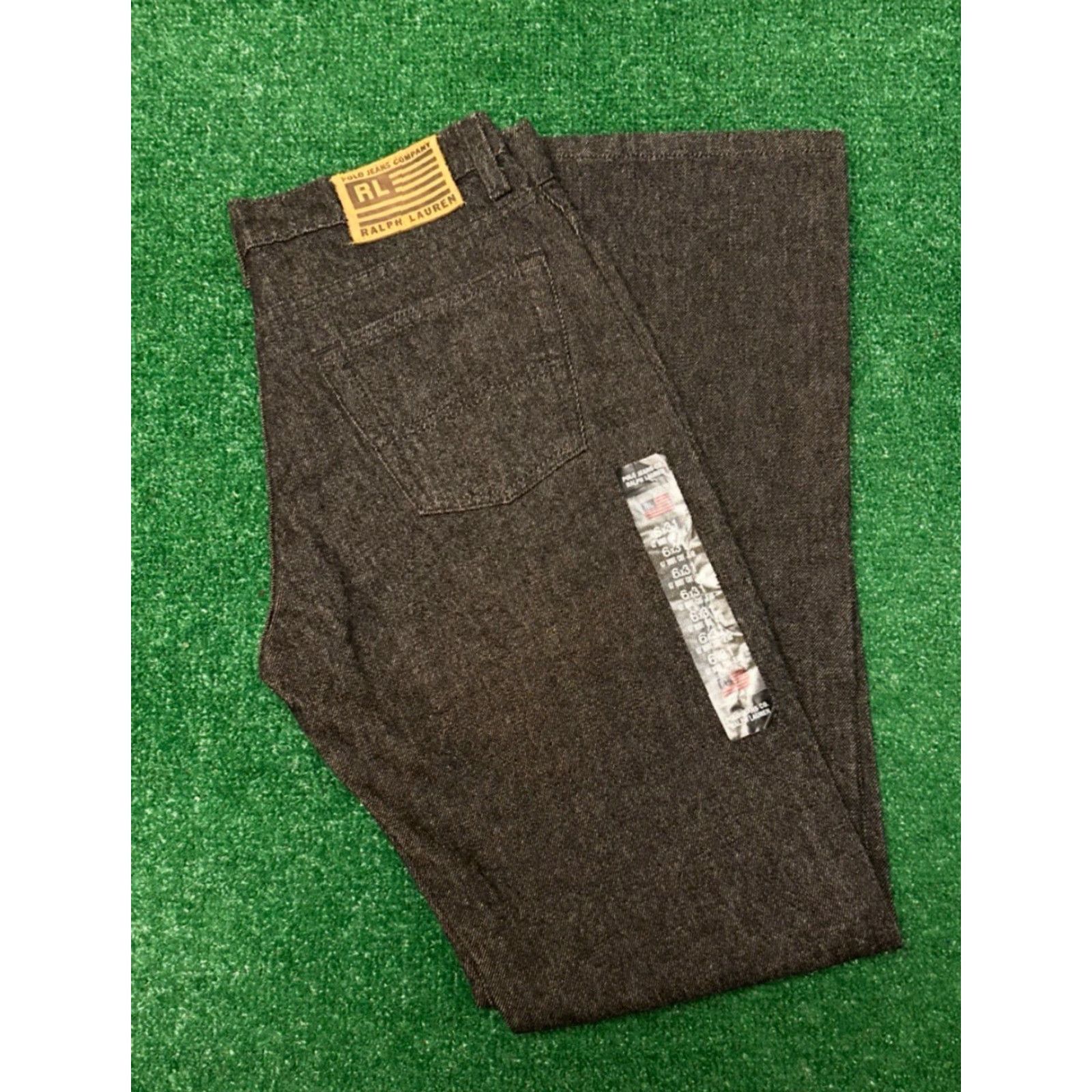 Polo Ralph Lauren VINTAGE Polo Ralph Lauren Polo Jeans Womens Size 6 Boot Cut 67 Jeans Over Dye 90s Black 31 Inseam Mens? Girls? Wait. Size 28" / US 6 / IT 42 - 6 Thumbnail