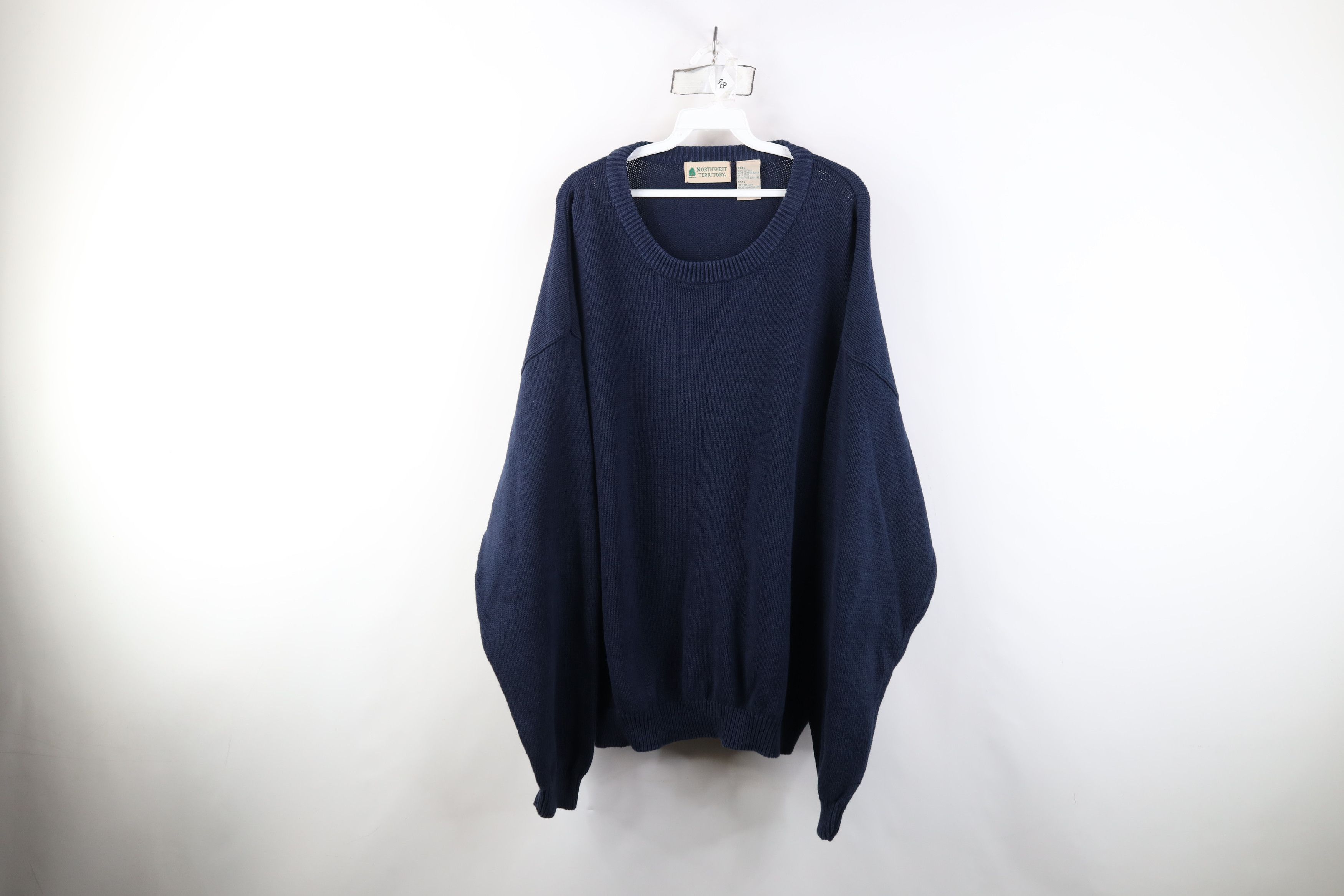 Vintage Vintage 90s Streetwear Cotton Ribbed Knit Crewneck Sweater Size US XXL / EU 58 / 5 - 1 Thumbnail