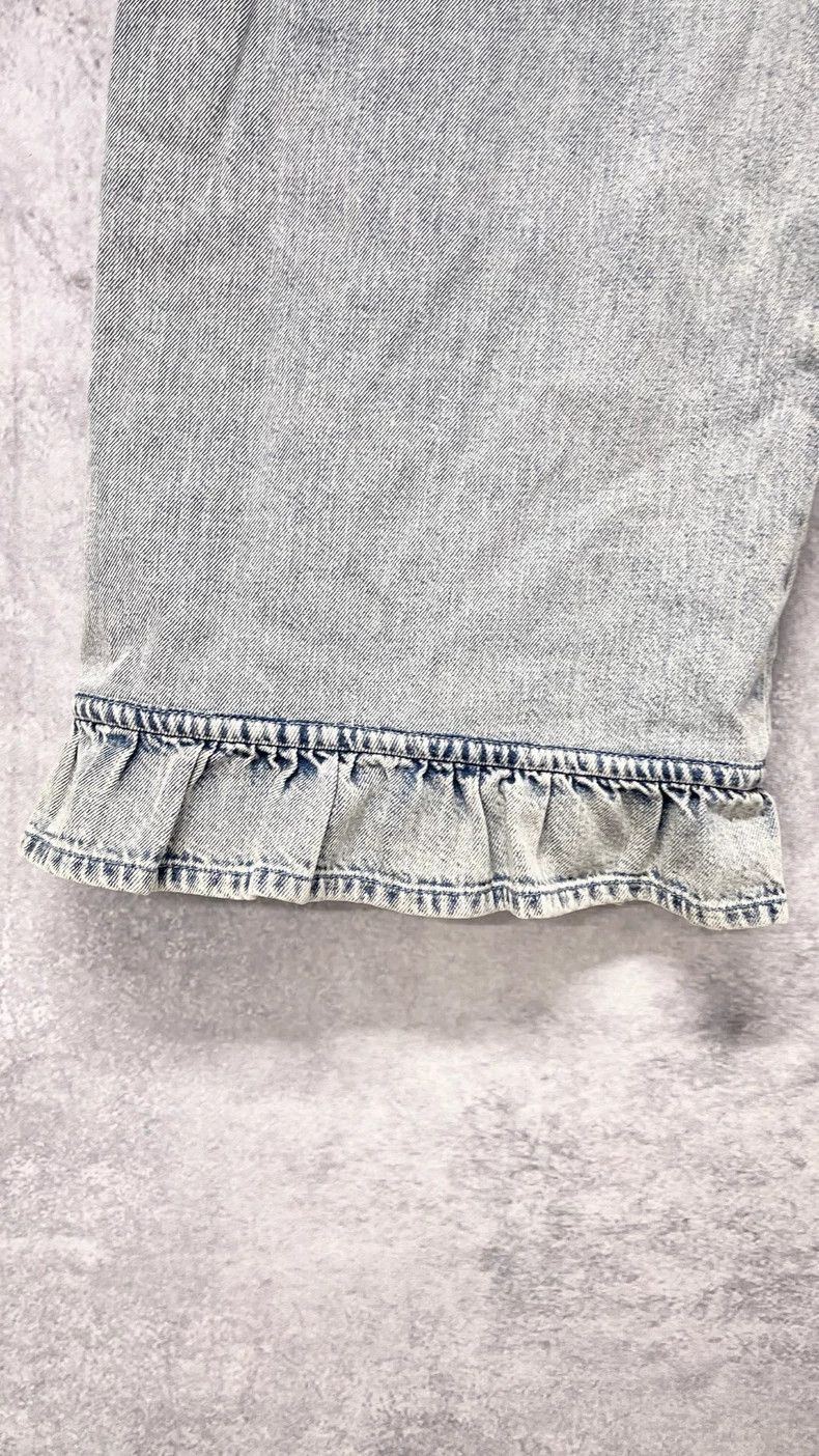 Chanel Chanel Washed blue lace wide-leg jeans Size 42" / US 20 - 4 Thumbnail