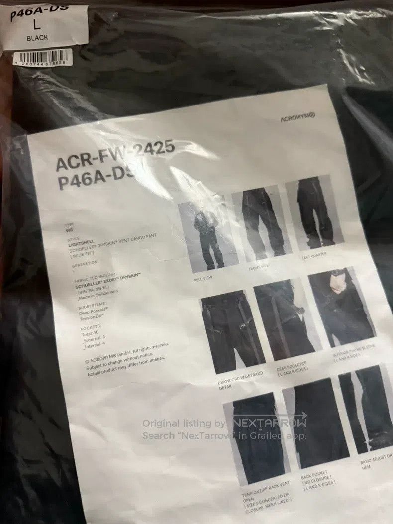 Acronym Acronym size S trousers Size US 34 / EU 50 - 6 Thumbnail