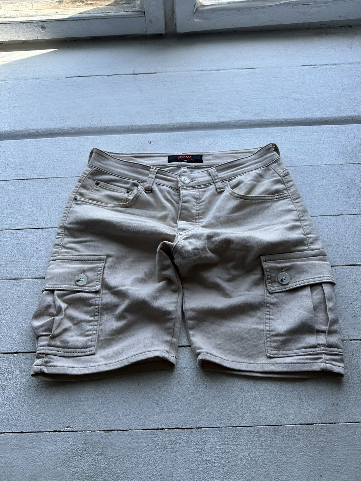 Armani × Armani Exchange × Vintage 🚨Mens Armani Jeans Cargo Shorts luxury y2k rare Size US 32 / EU 48 - 1 Thumbnail