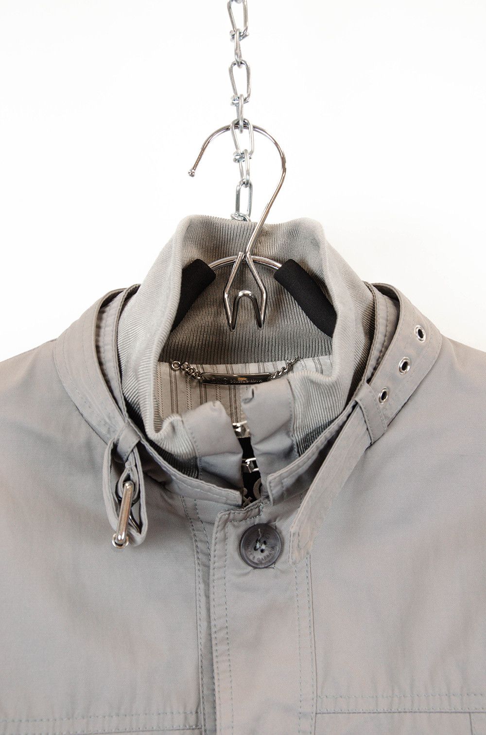 Dolce & Gabbana Dolce & Gabbana Grey Cotton Jacket IT48 Size US M / EU 48-50 / 2 - 8 Thumbnail