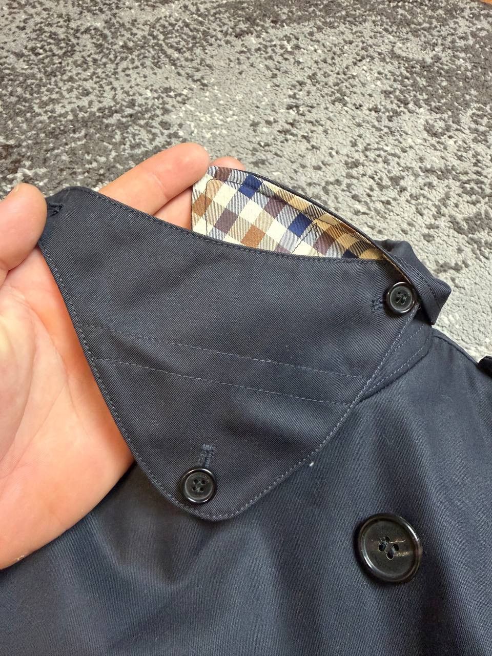 Aquascutum Vintage y2k Aquascutum Navy Coat Jecket Wax Style Size US S / EU 44-46 / 1 - 7 Thumbnail