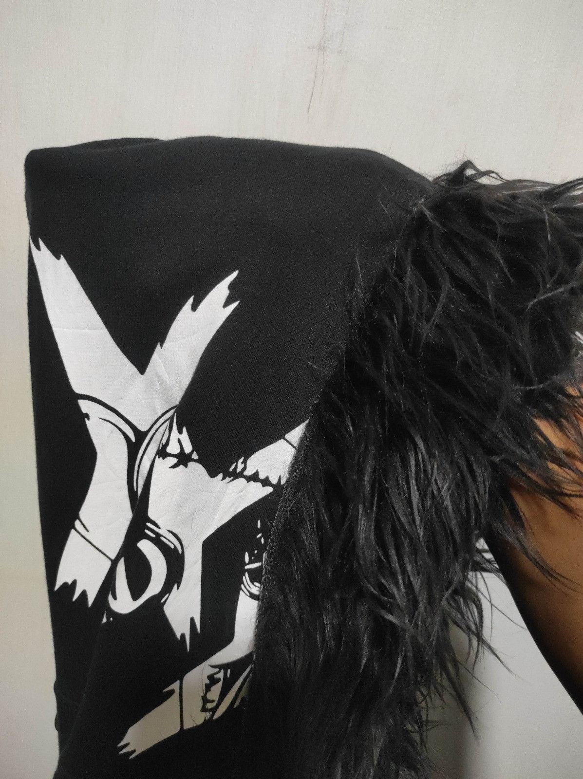 Japanese Brand Nier Clouting wings back zip fur hoodie LGB style Size US XL / EU 56 / 4 - 10 Thumbnail