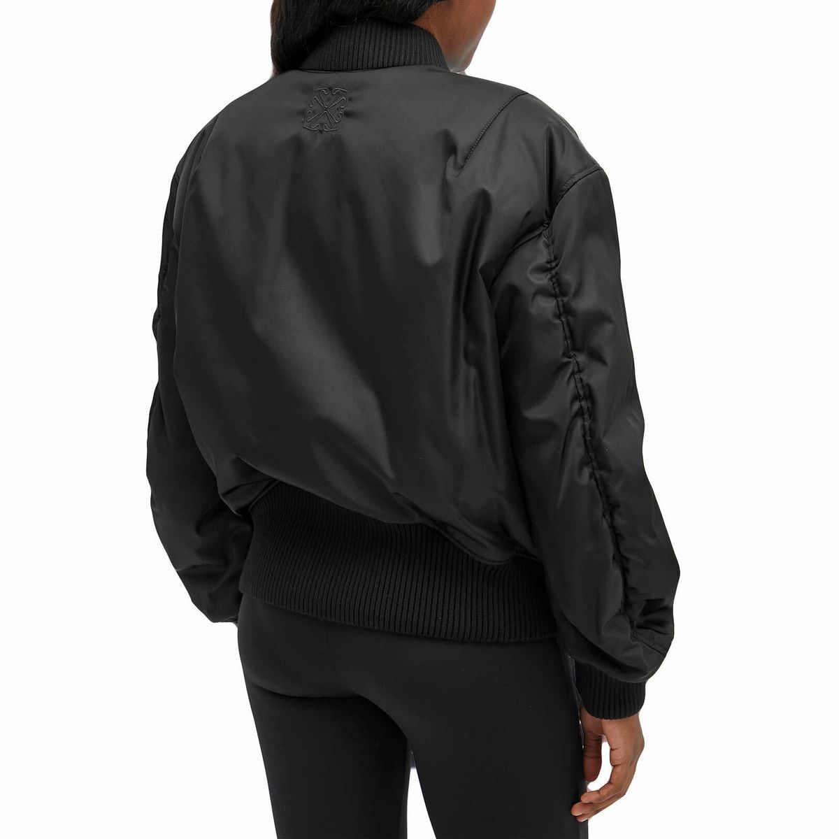 Off-White o1y1125 Bomber Jacket in Black Size XS / US 0-2 / IT 36-38 - 3 Thumbnail