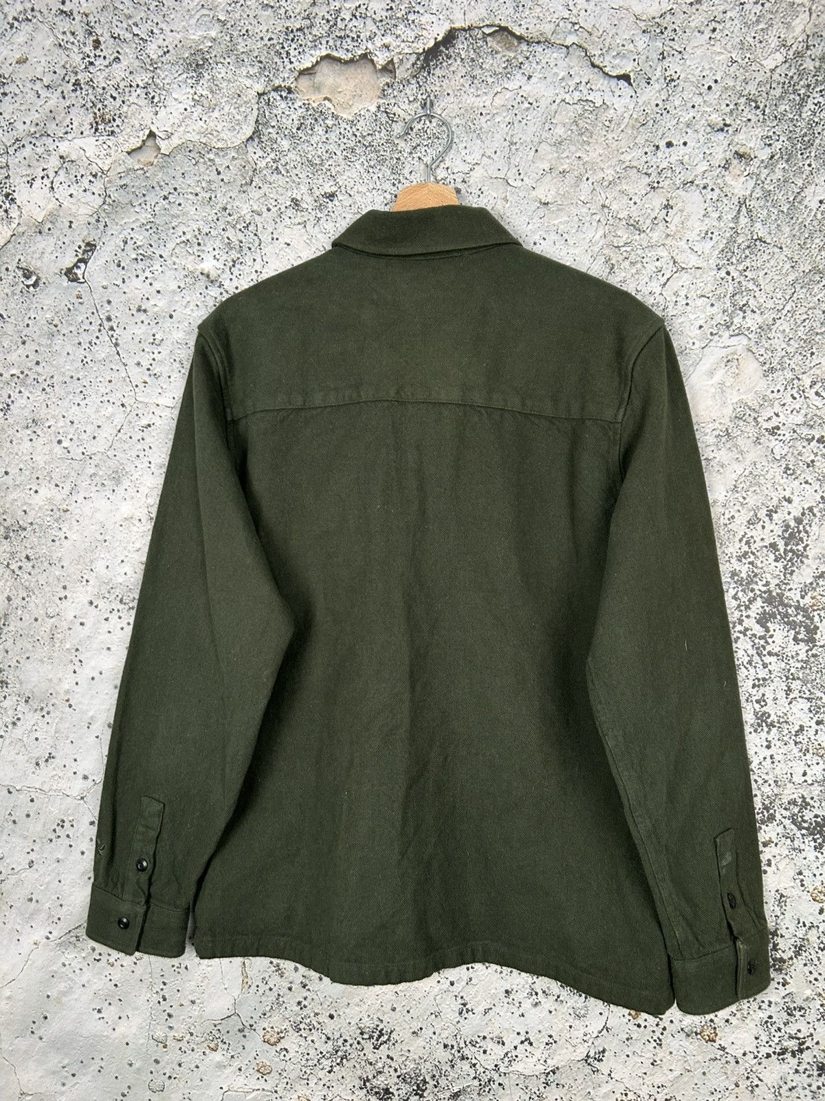 Lyle & Scott Lyle & Scott Green Khaki Shirt Basic Streetwear Size US M / EU 48-50 / 2 - 4 Thumbnail