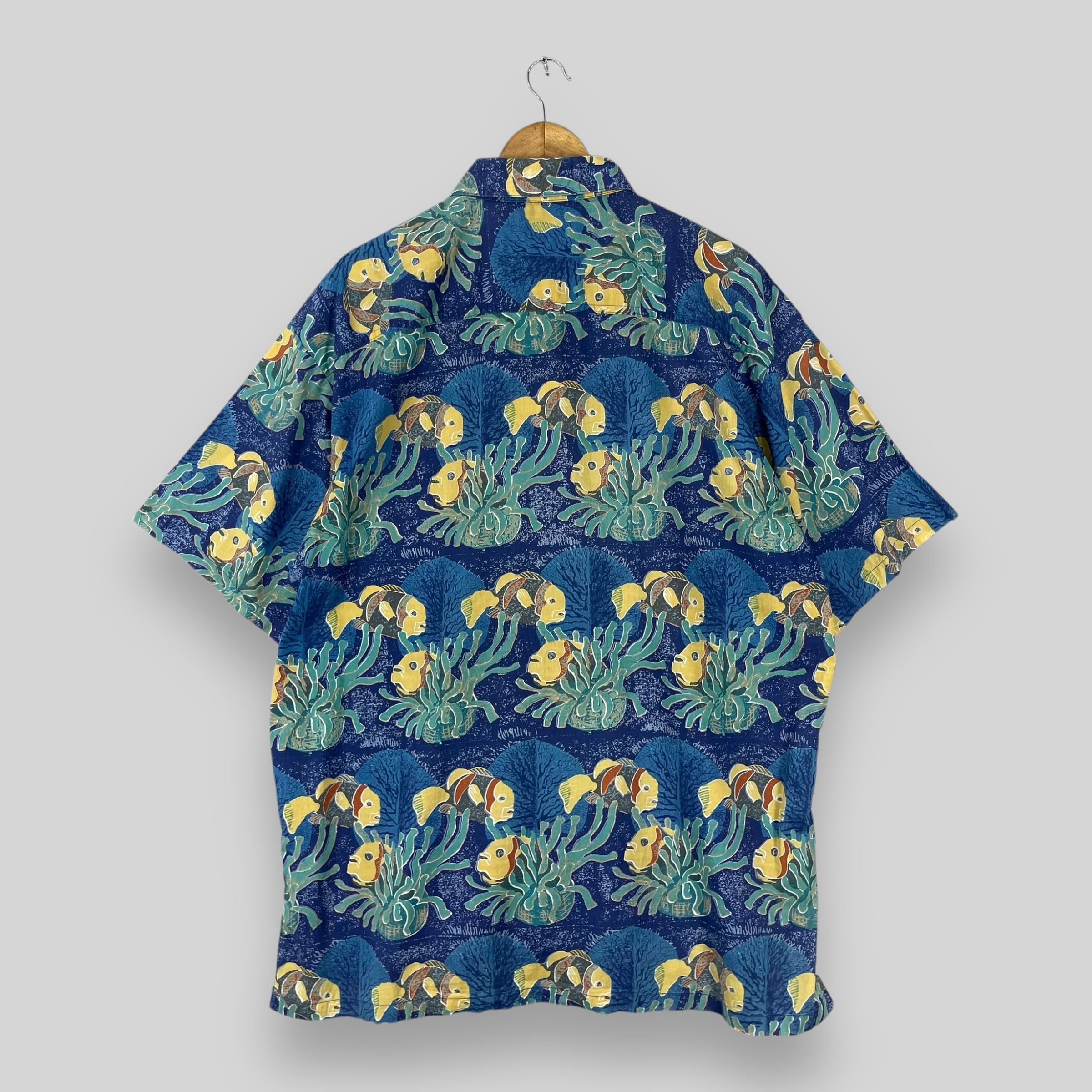Vintage Vintage KAHALA Hawaiian Ocean Marine Wildlife Motive Shirt Size US XL / EU 56 / 4 - 7 Thumbnail