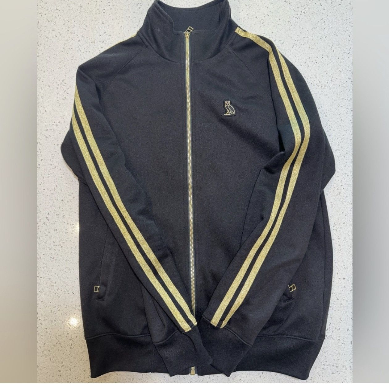 October's Very Own OVO Track Suit Jacket - BLACK and GOLD Size US S / EU 44-46 / 1 - 1 Thumbnail