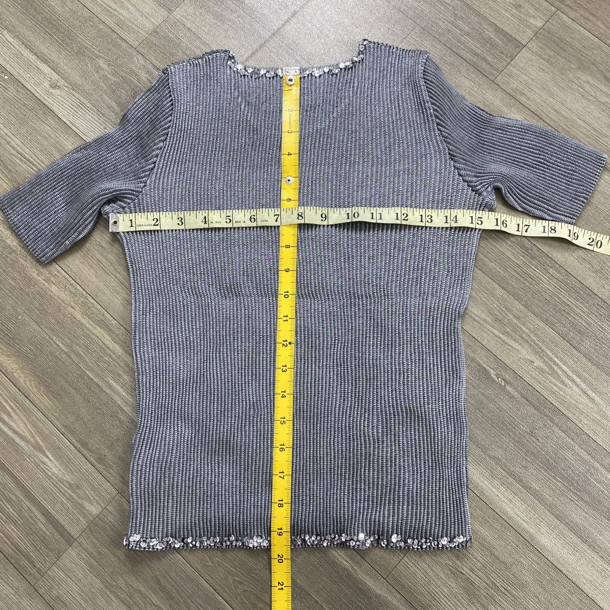 Issey Miyake Issey Miyake Specchio Pleats Top – Sculptural Metallic Grey Size S / US 4 / IT 40 - 19 Thumbnail