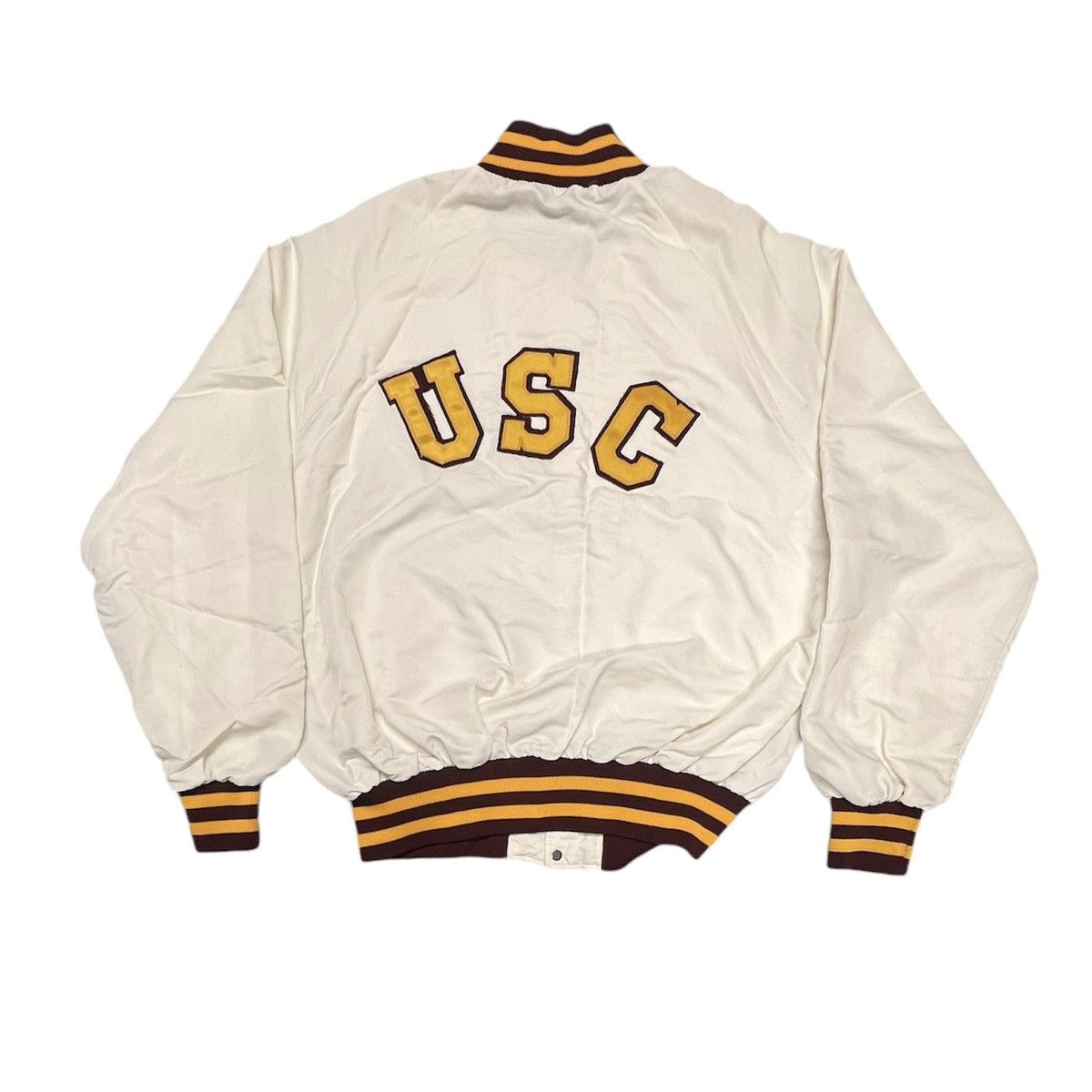 Vintage USC Trojans Wool hot Leather Letterman Jacket